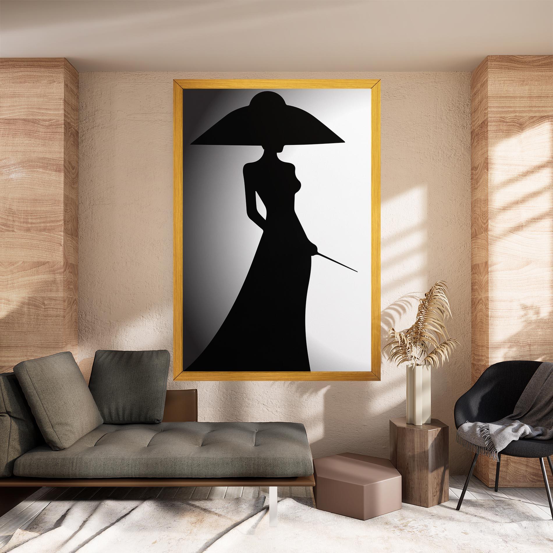 Leinwandbild Big Hat Lady mockup 8