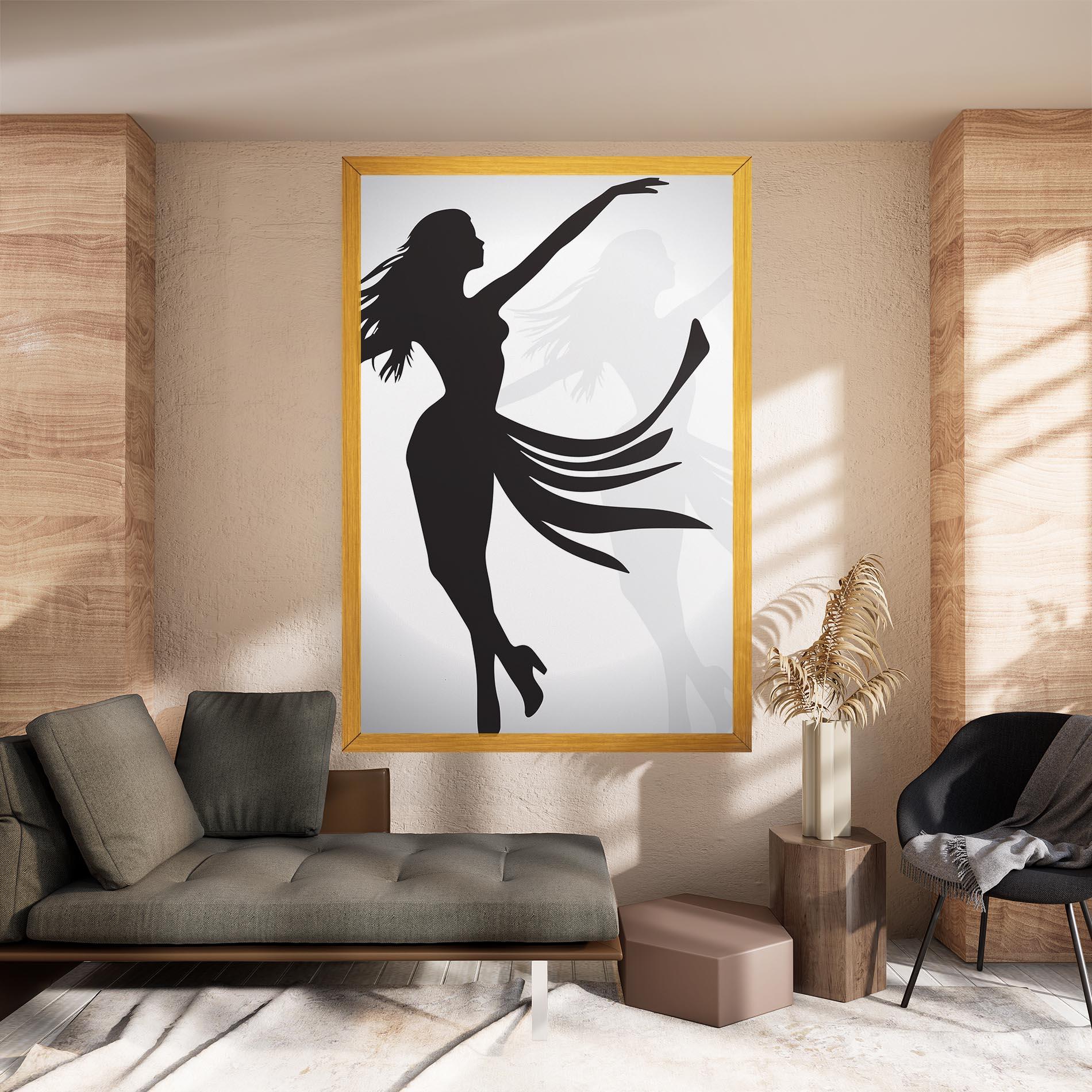 Leinwandbild Dance Shilouette mockup 8