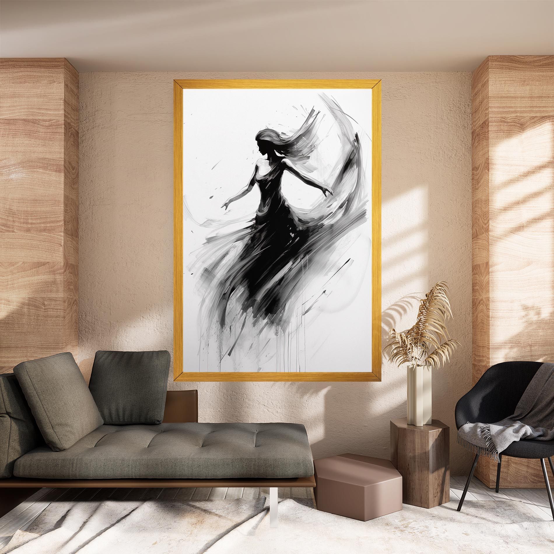 Dancing Woman Drawn mockup 8