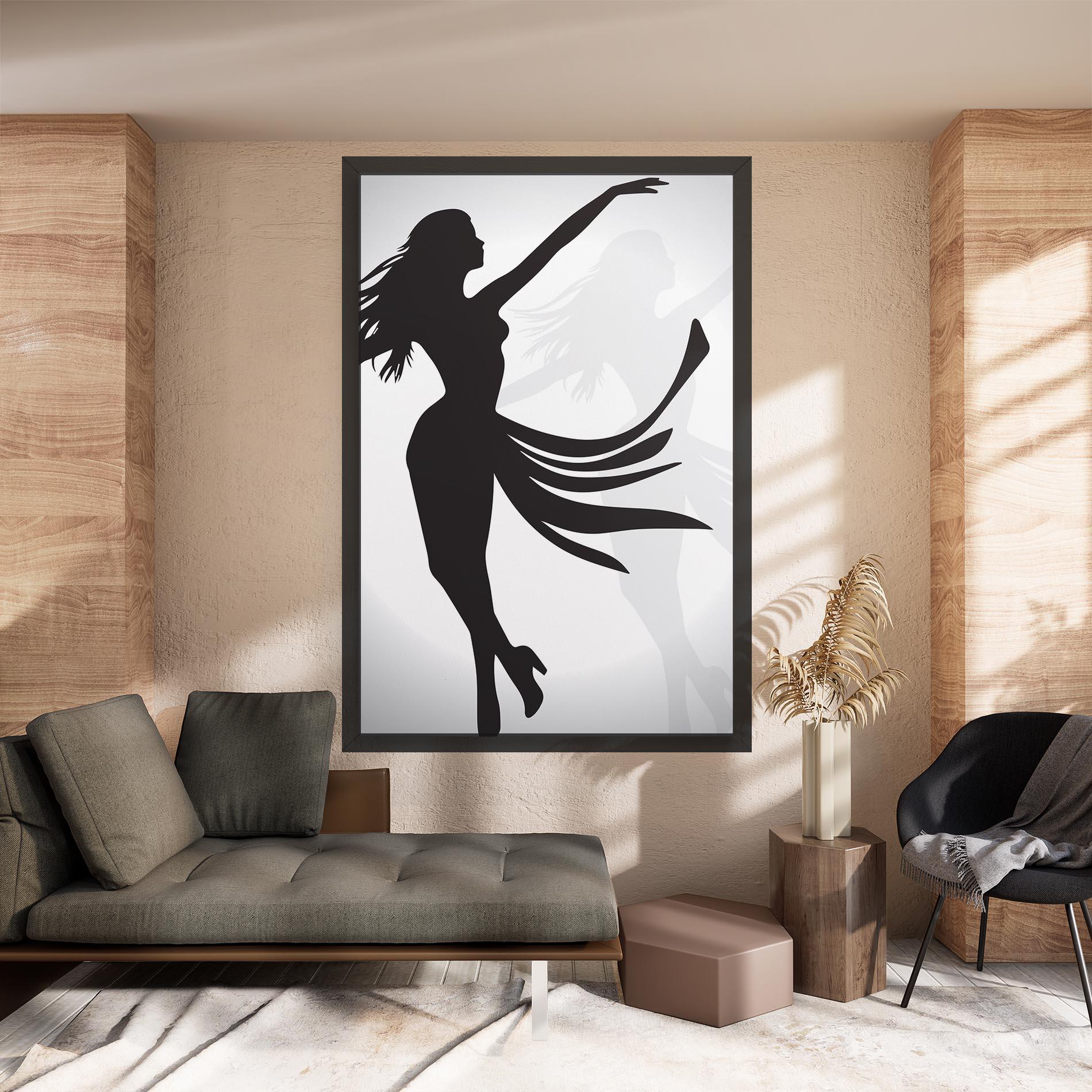 Leinwandbild Dance Shilouette mockup 8
