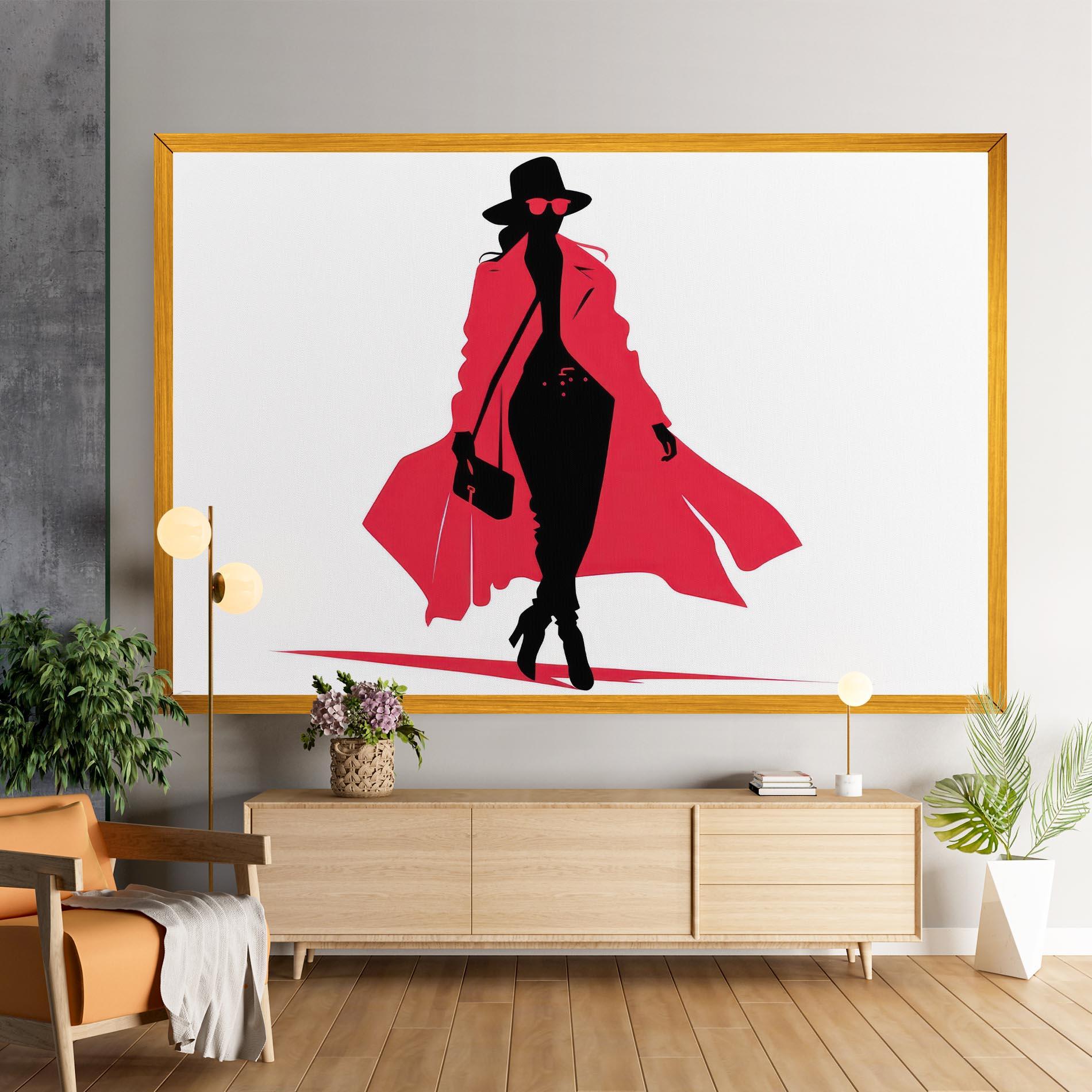 Leinwandbild Pink Outfit Woman mockup 9