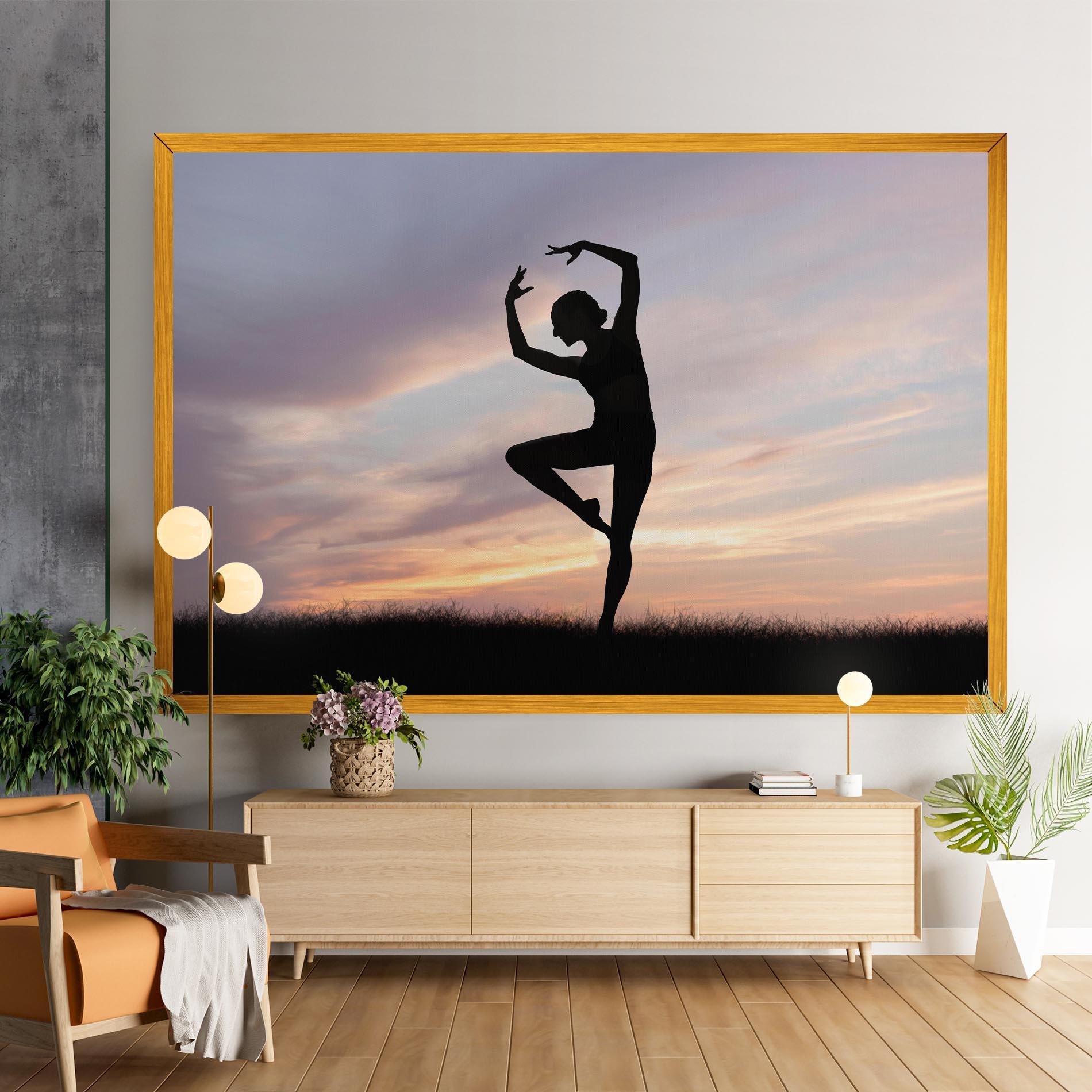 Leinwandbild Purple Sky Posing mockup 9