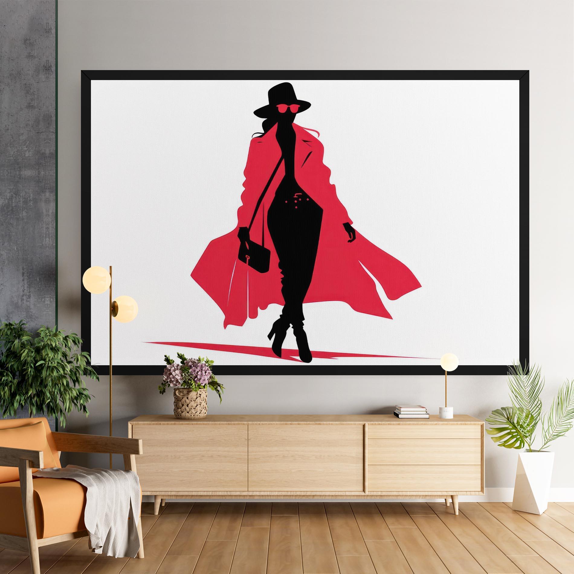 Leinwandbild Pink Outfit Woman mockup 9