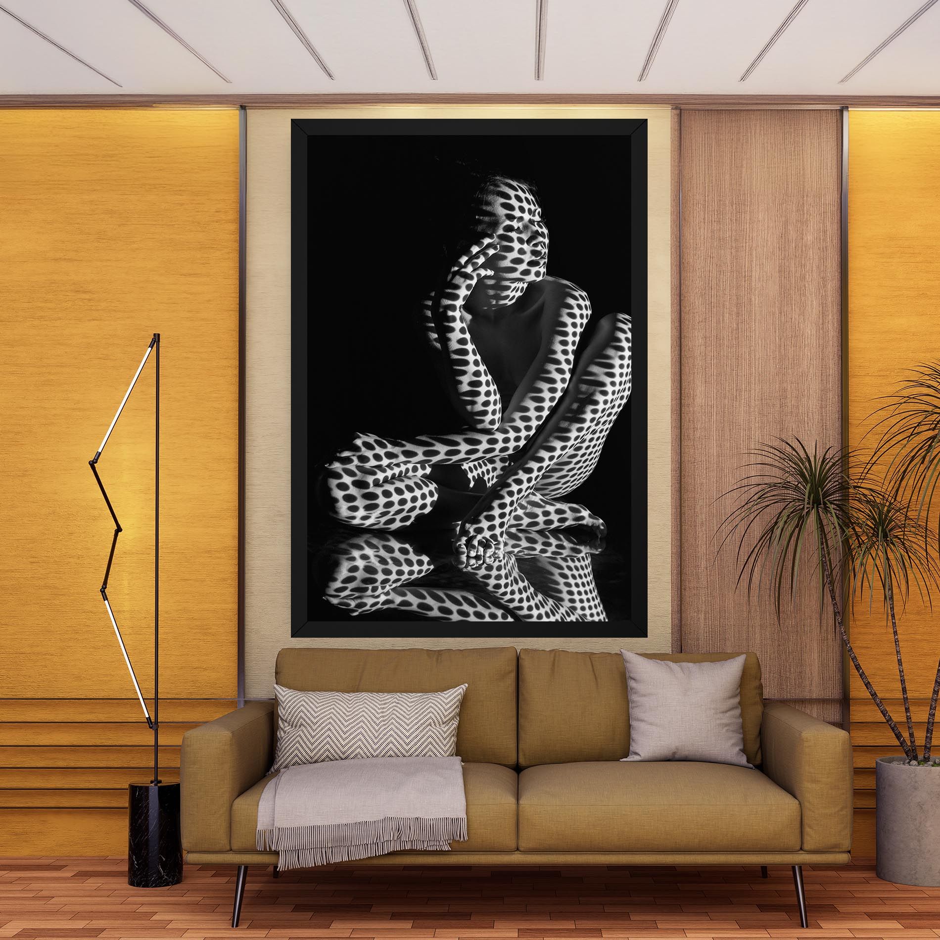 Black White Pattern Woman mockup 9