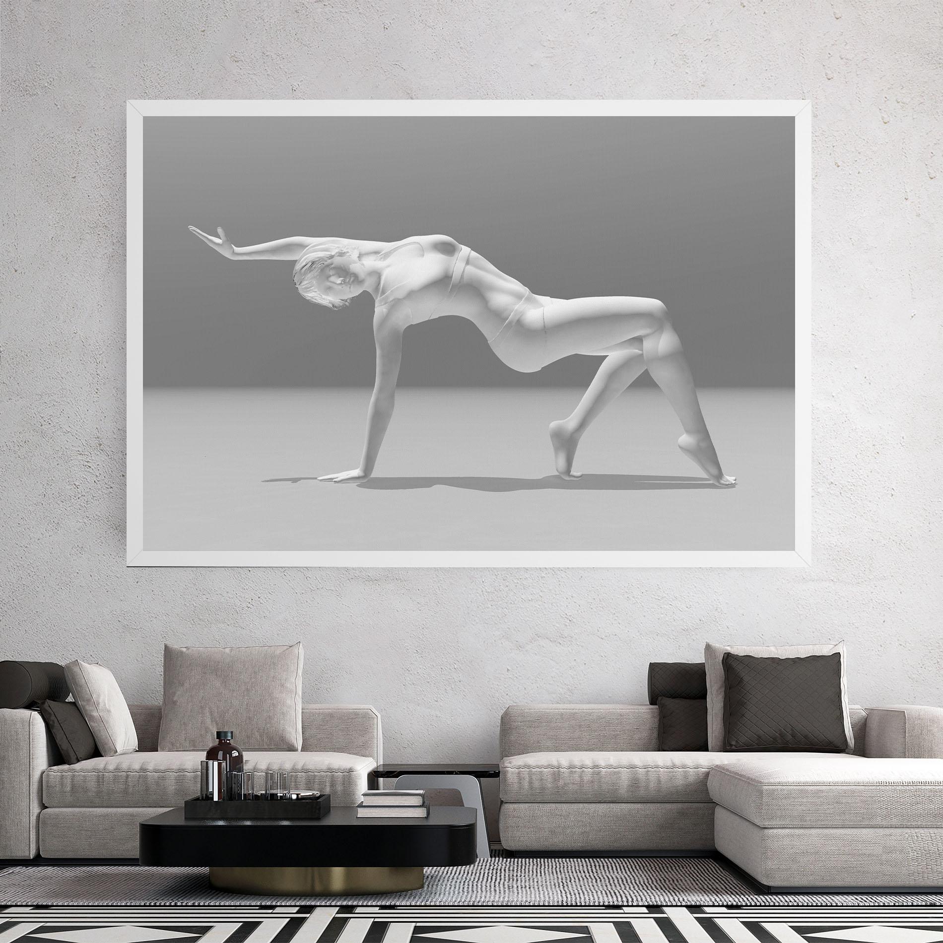 Leinwandbild 3d Gymnastic Pose mockup 2
