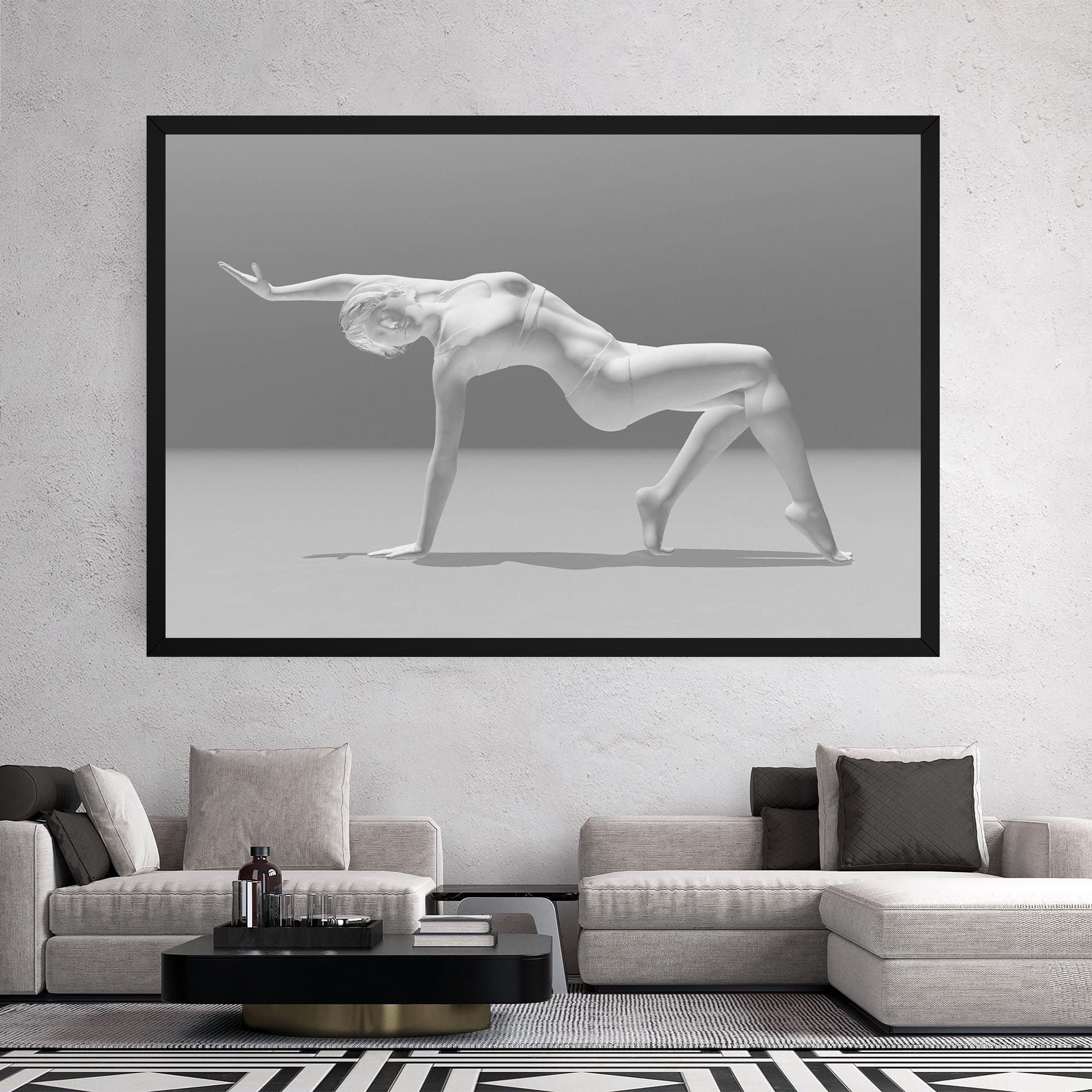 3d Gymnastic Pose mockup 2