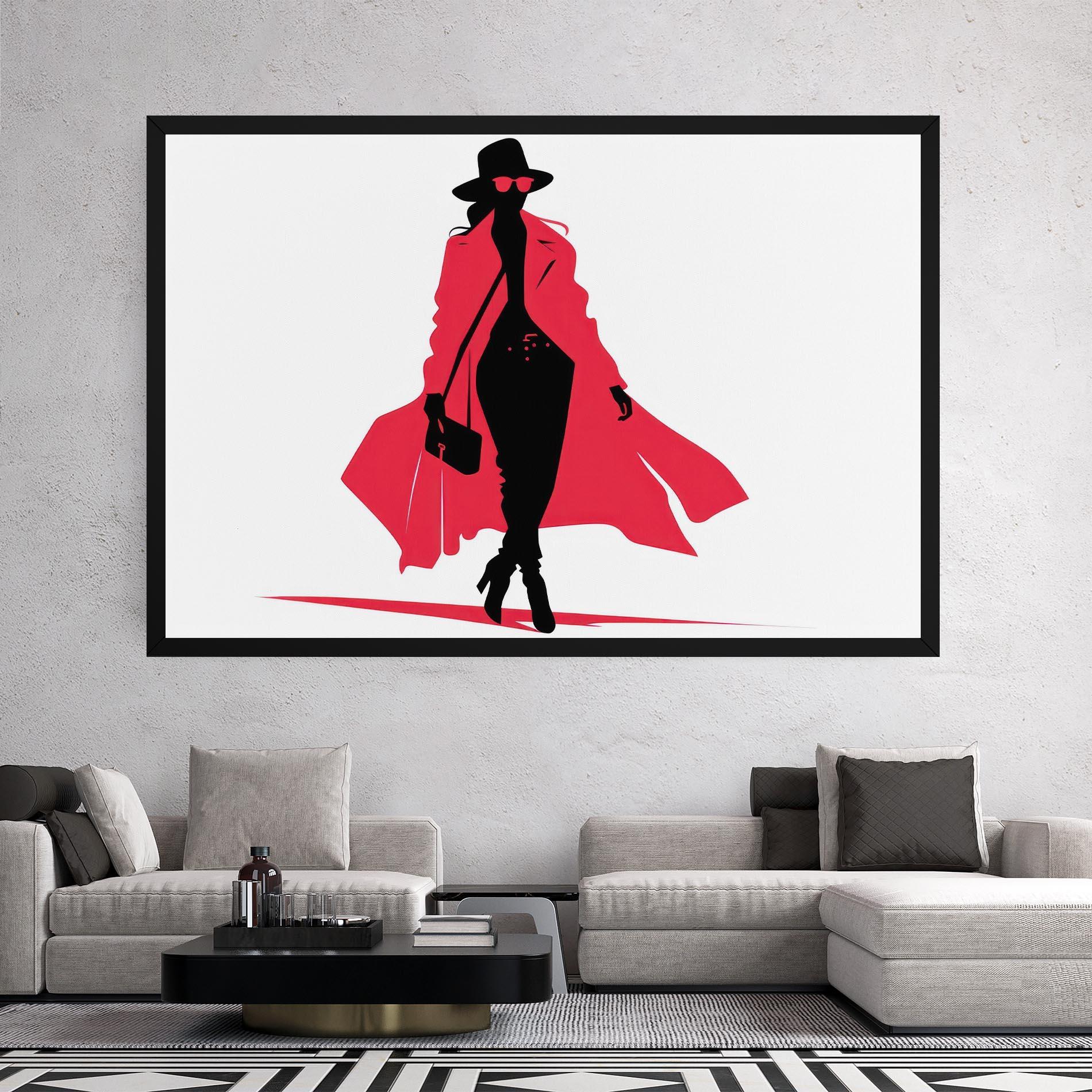 Leinwandbild Pink Outfit Woman mockup 2