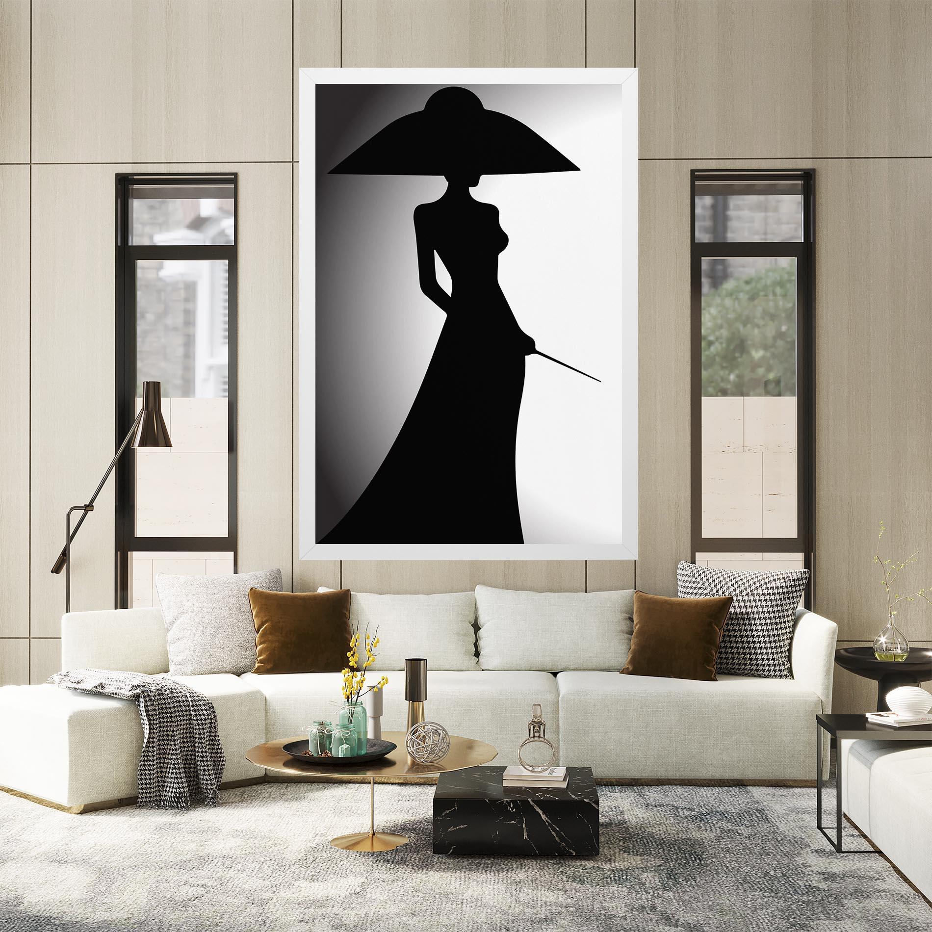 Leinwandbild Big Hat Lady mockup 2