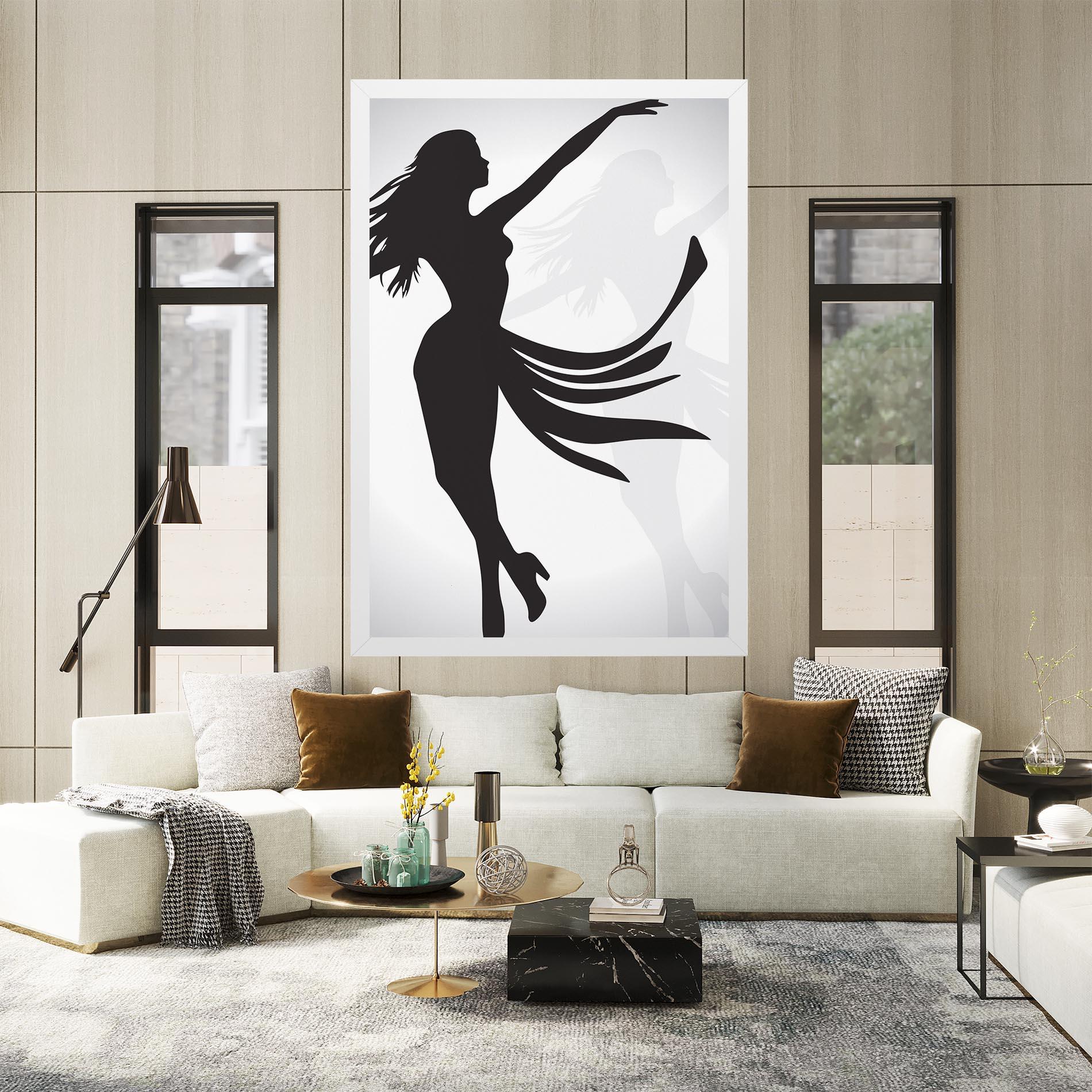 Leinwandbild Dance Shilouette mockup 2