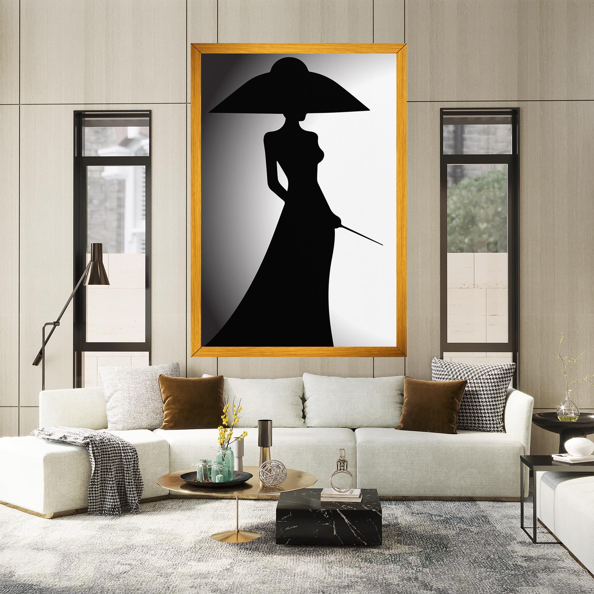 Leinwandbild Big Hat Lady mockup 2