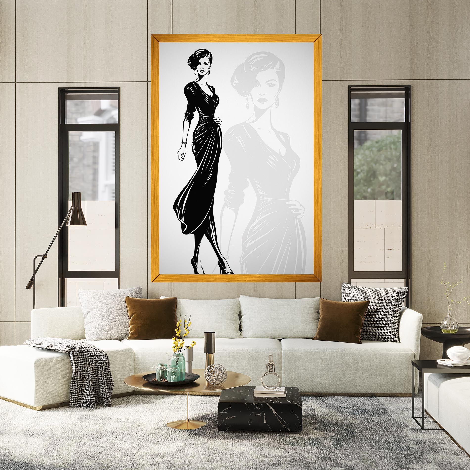 Lady Shilouette mockup 2