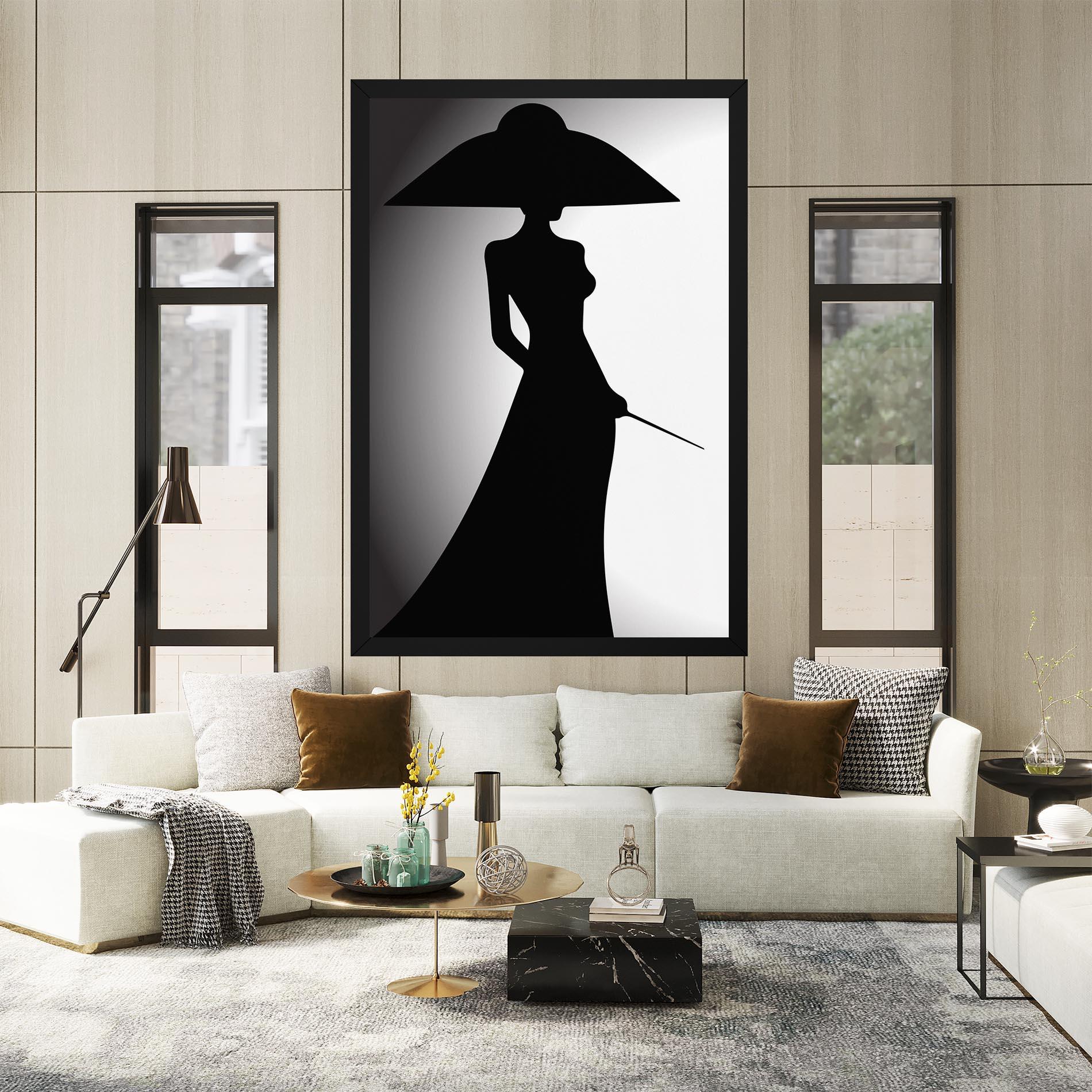 Leinwandbild Big Hat Lady mockup 2