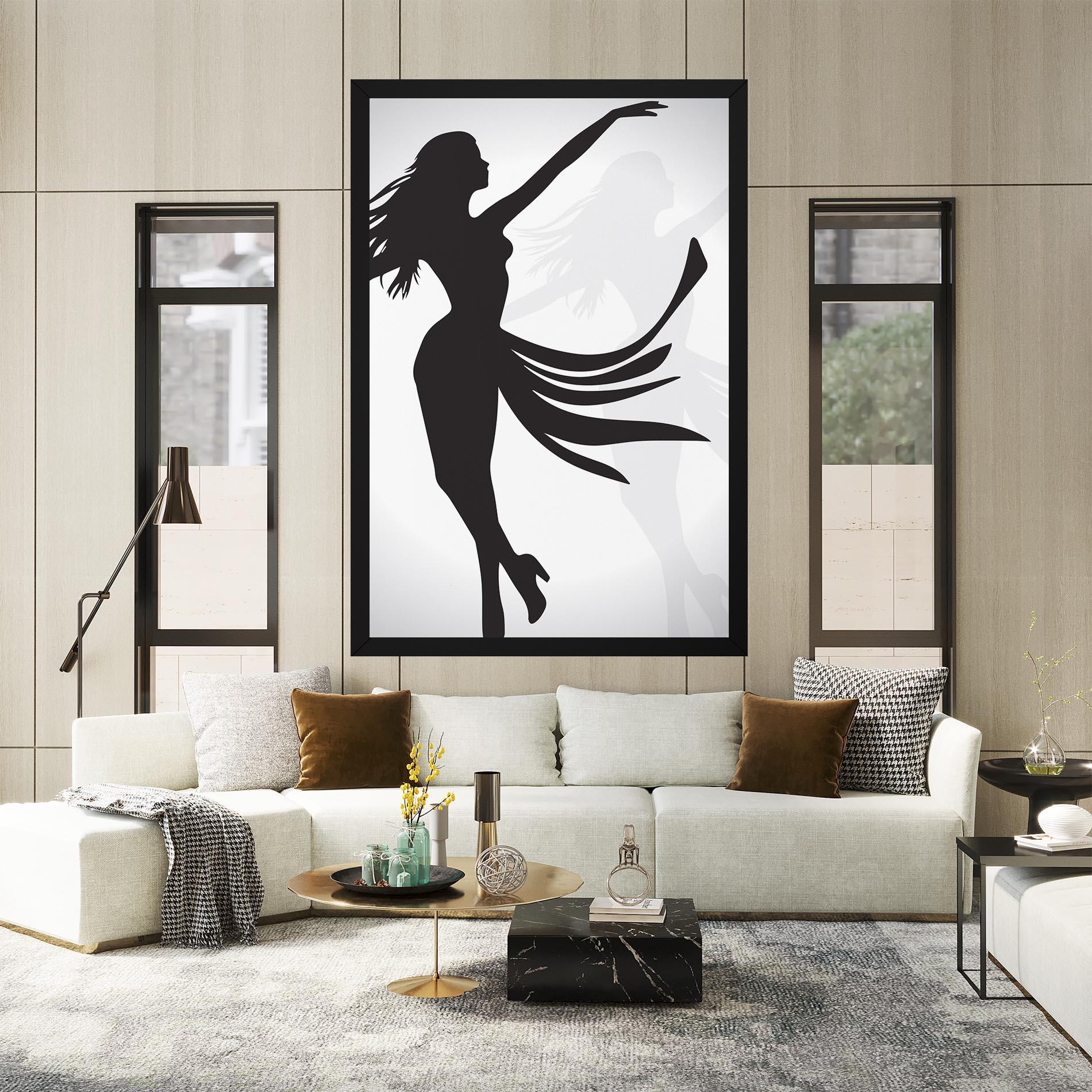 Leinwandbild Dance Shilouette mockup 2