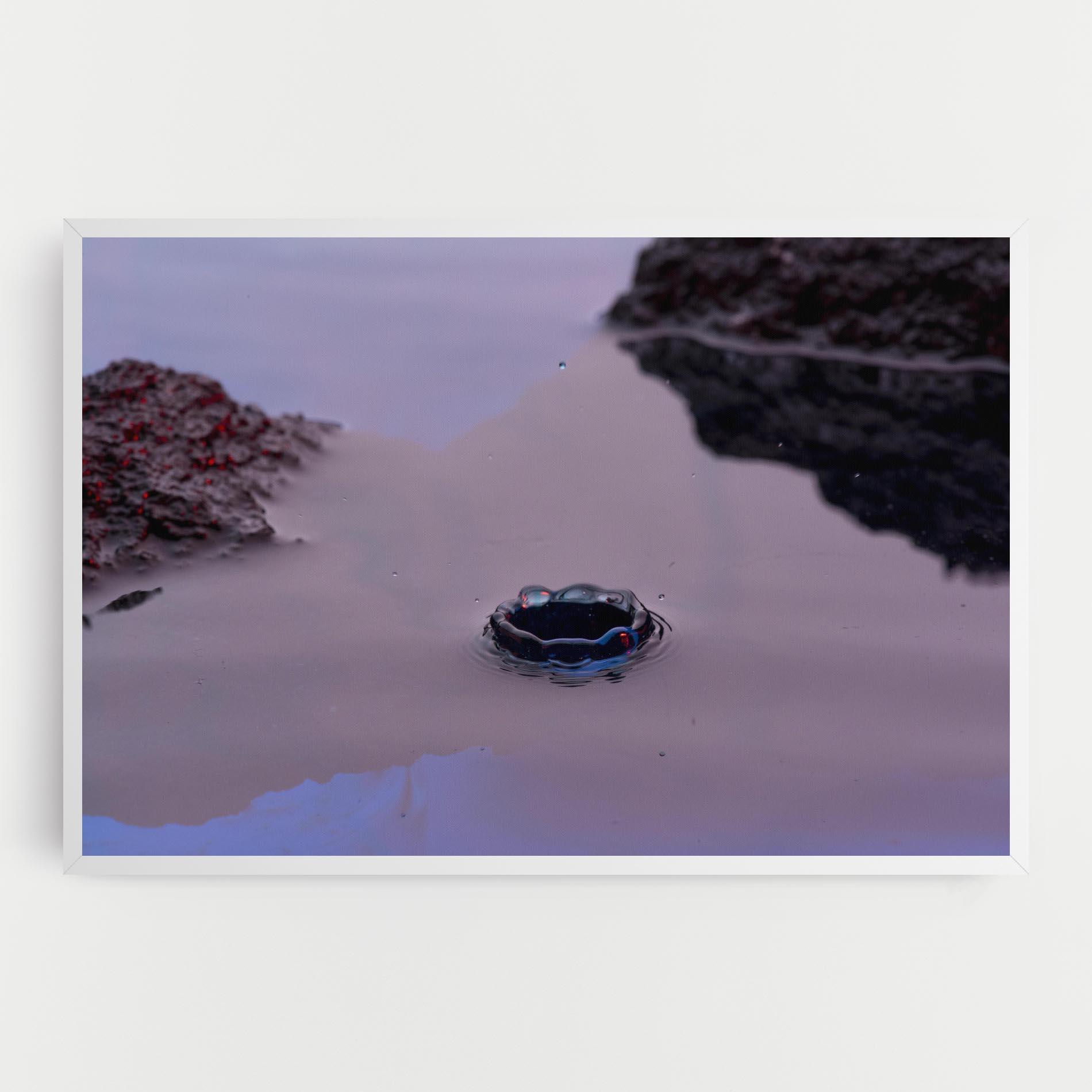 Leinwandbild Blue Color Water mockup 0