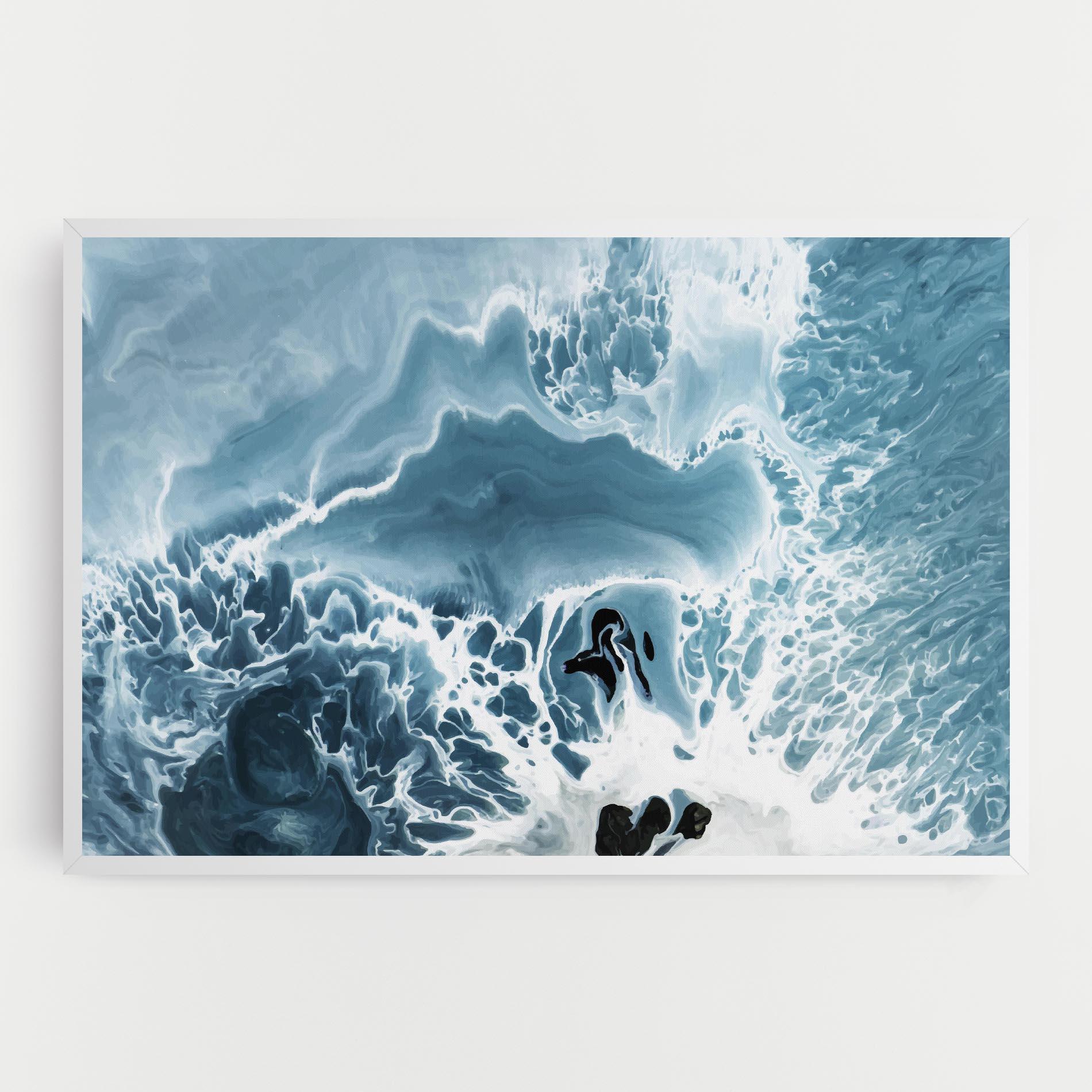 Leinwandbild Light Blue Ocean mockup 0