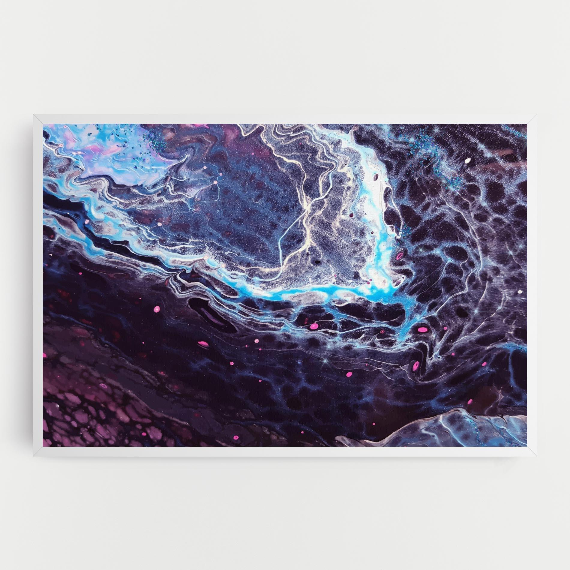 Leinwandbild Purple Blue Water mockup 0