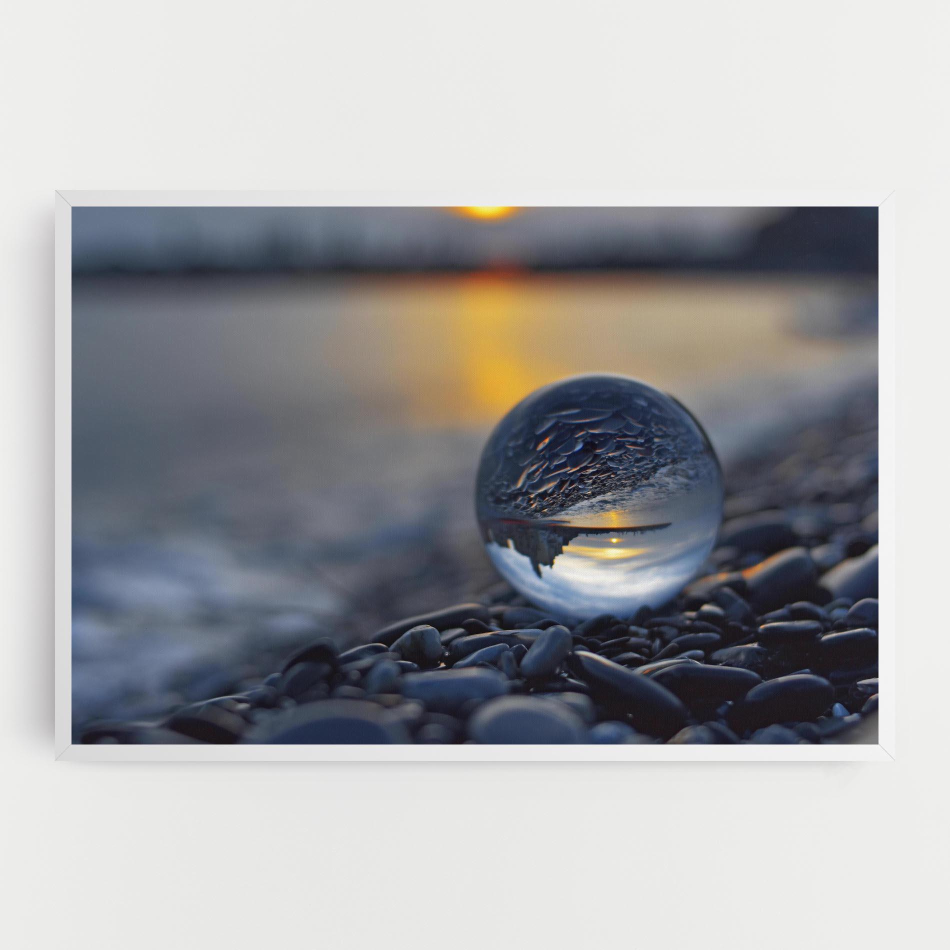 Leinwandbild Sunset Lensball mockup 0