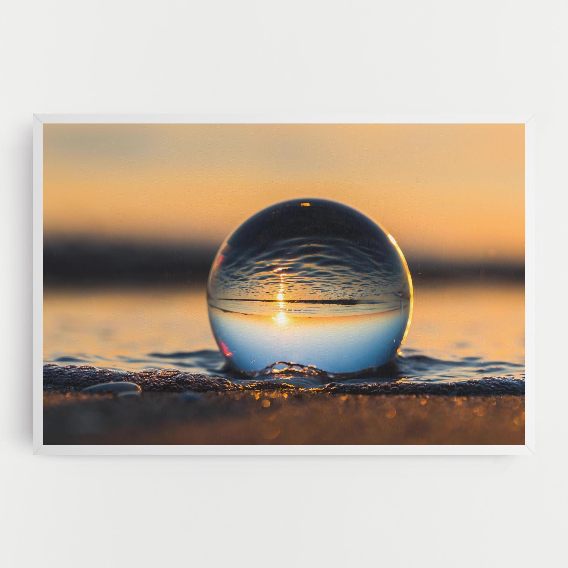 Leinwandbild Water Bubble Reflecting mockup 0
