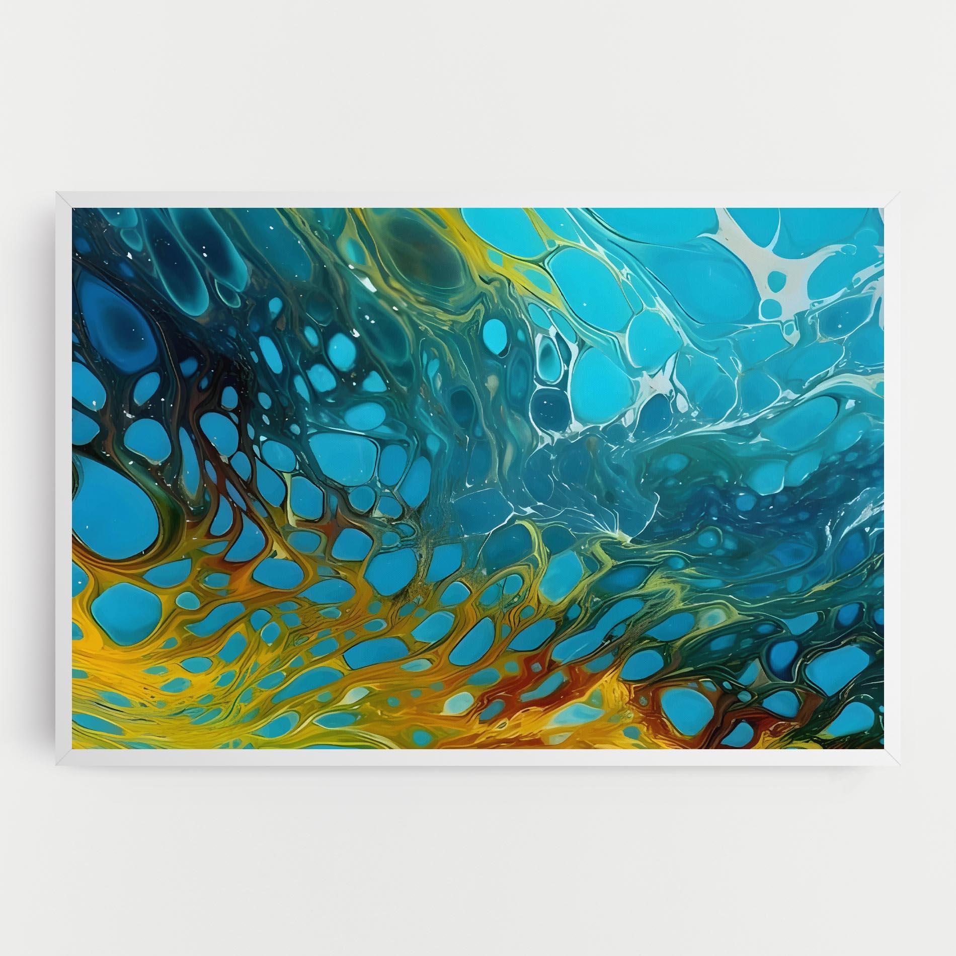 Leinwandbild Yellow Green Ocean mockup 0