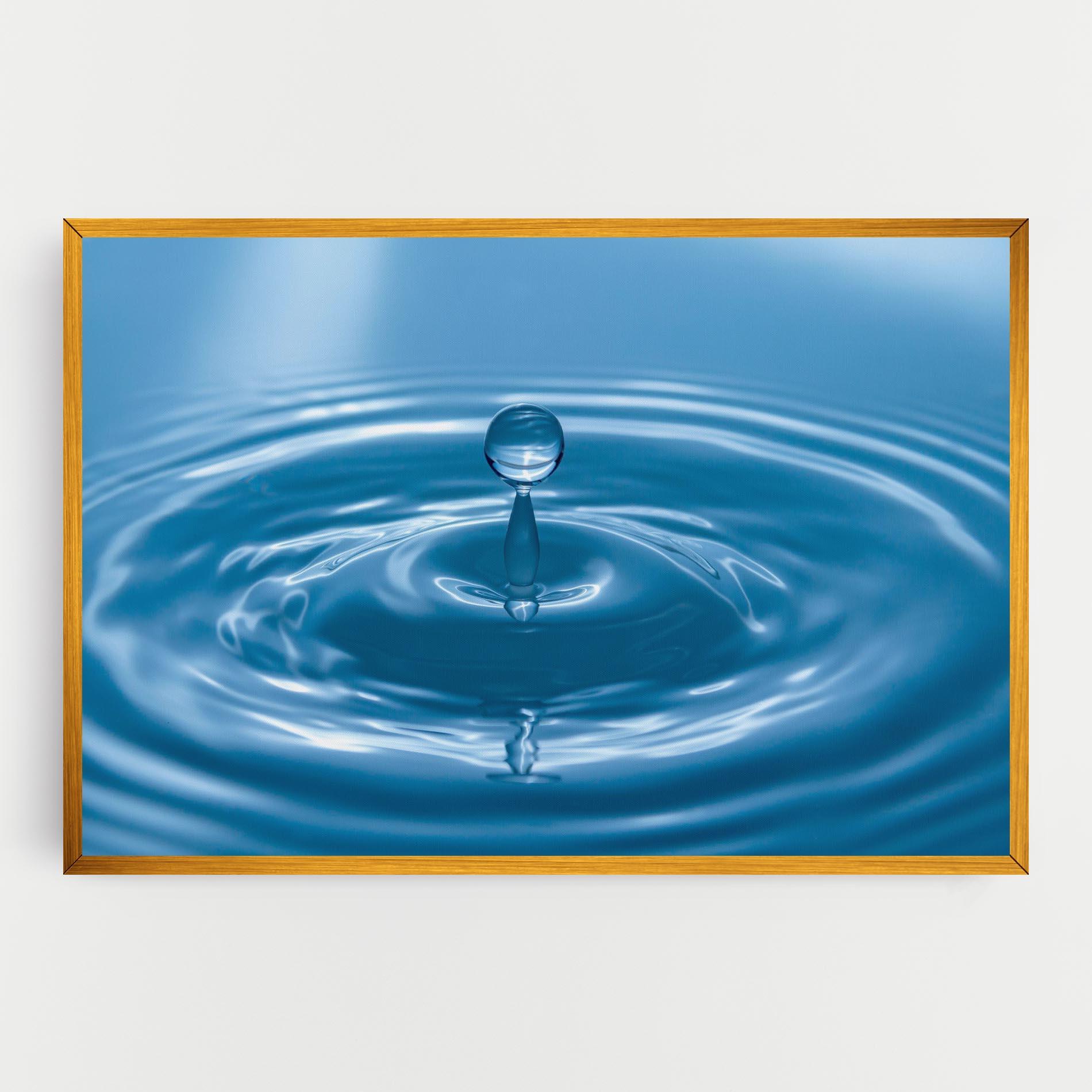 Leinwandbild Drop Close Up mockup 0