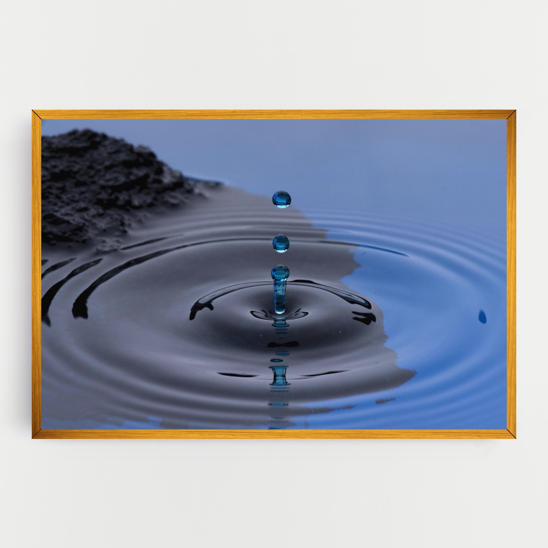 Leinwandbild Frozen Drops mockup 0