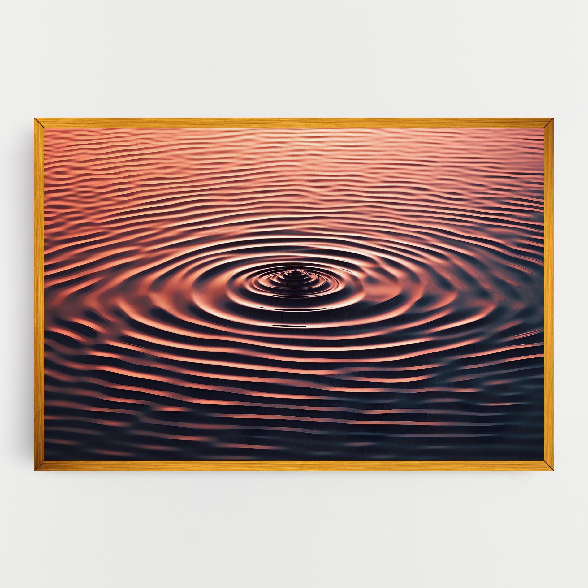 Leinwandbild Red Blue Water mockup 0