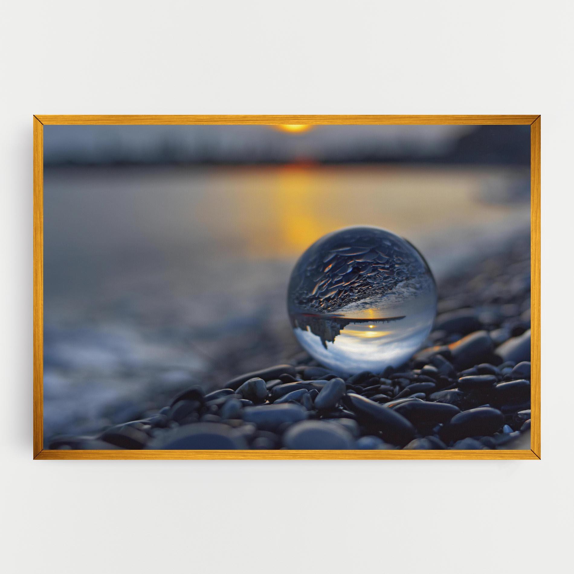 Leinwandbild Sunset Lensball mockup 0