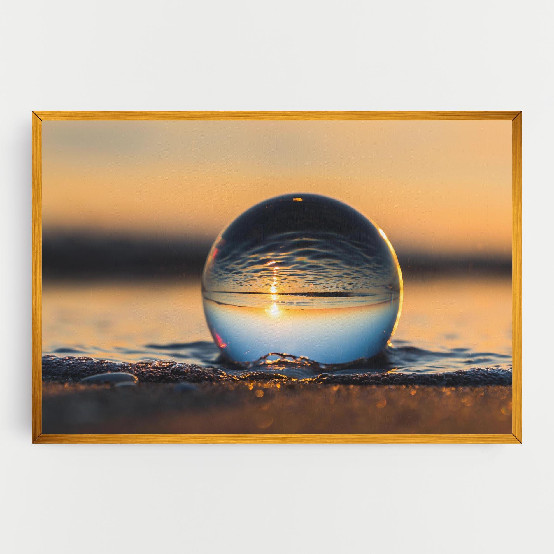 Leinwandbild Water Bubble Reflecting mockup 0
