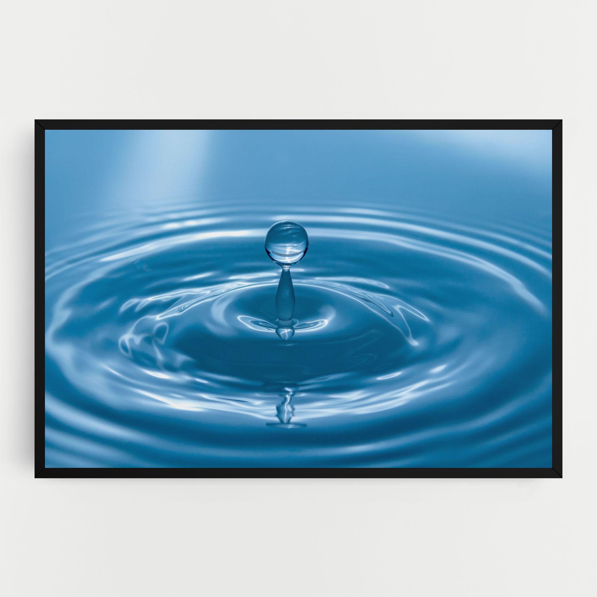 Leinwandbild Drop Close Up mockup 0