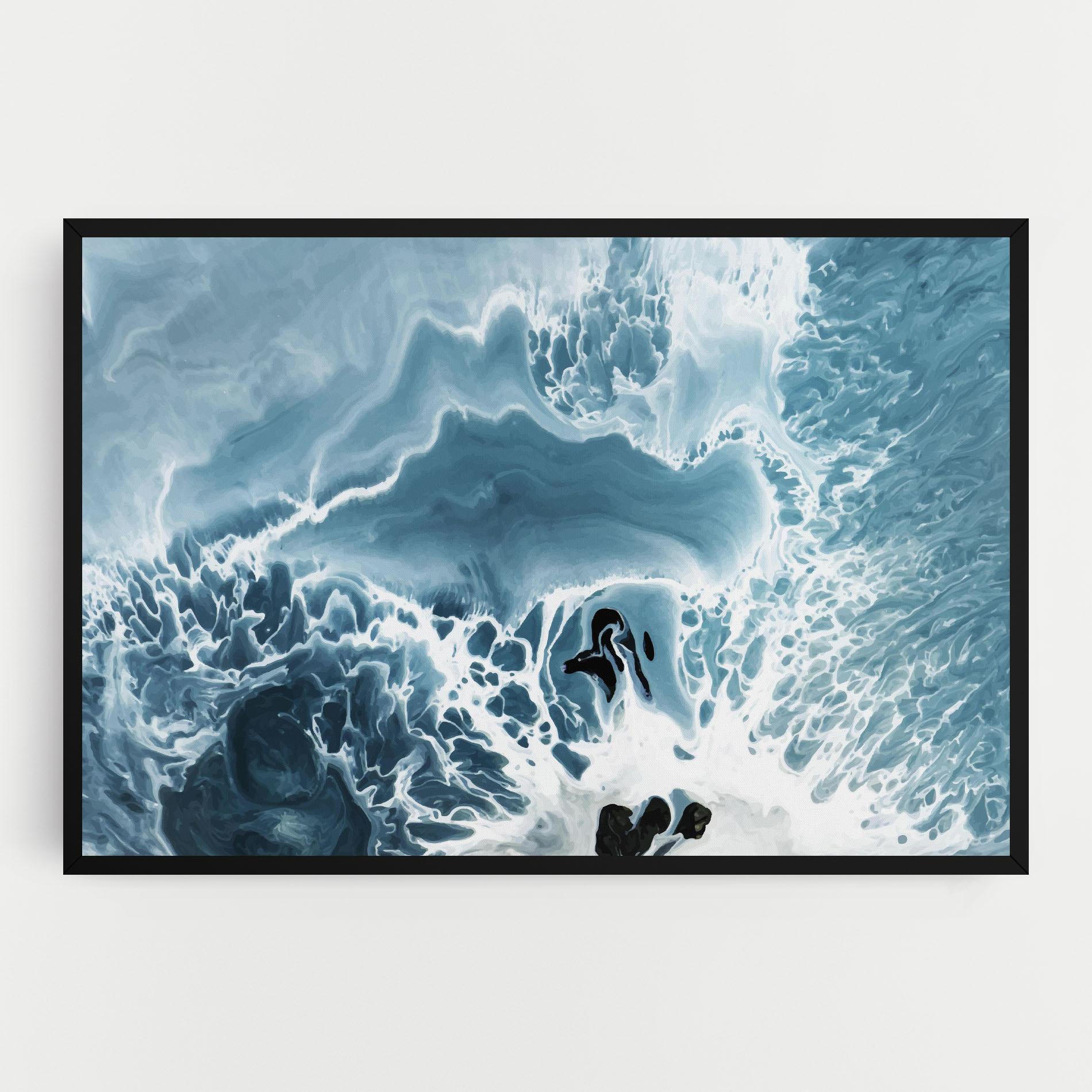 Leinwandbild Light Blue Ocean mockup 0