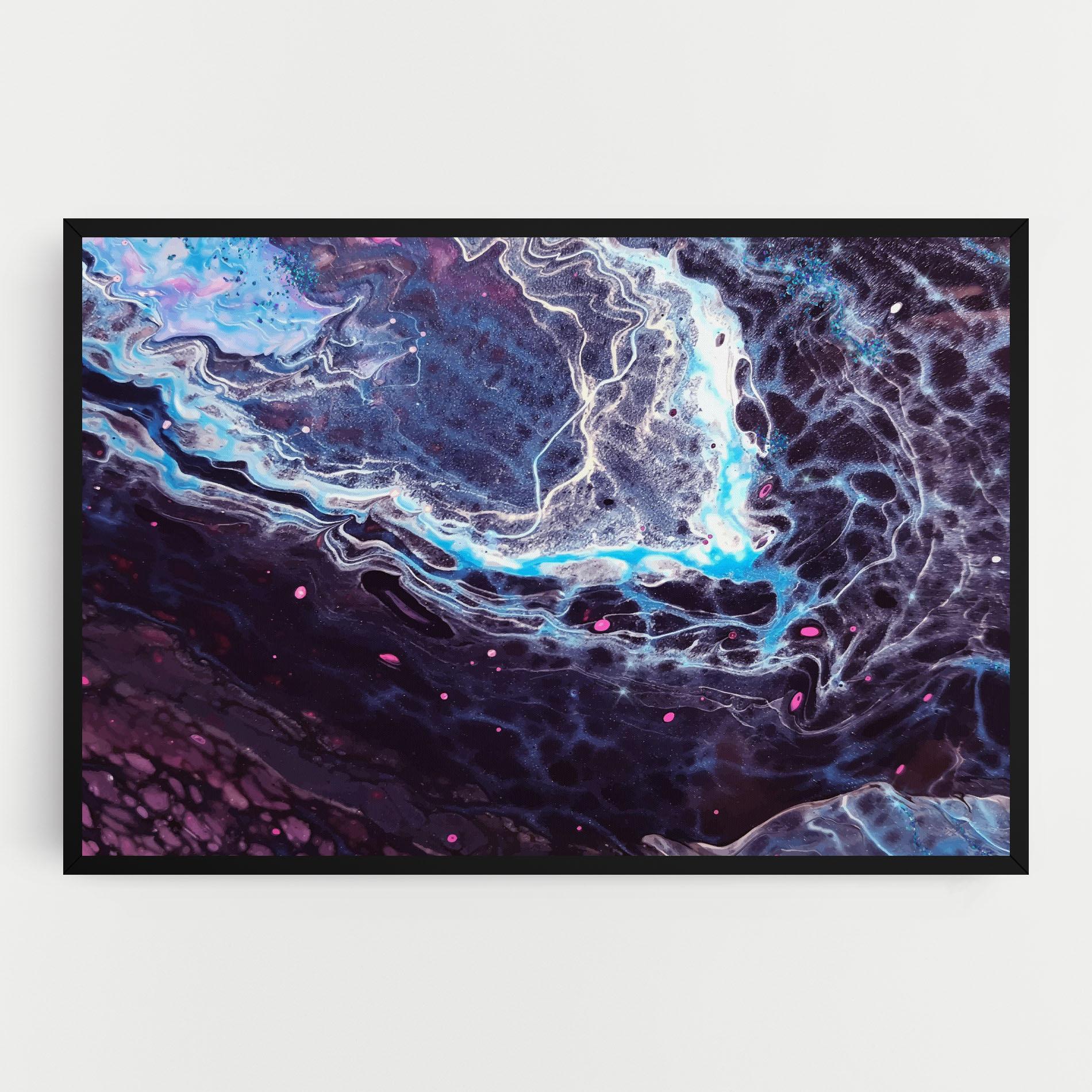 Leinwandbild Purple Blue Water mockup 0