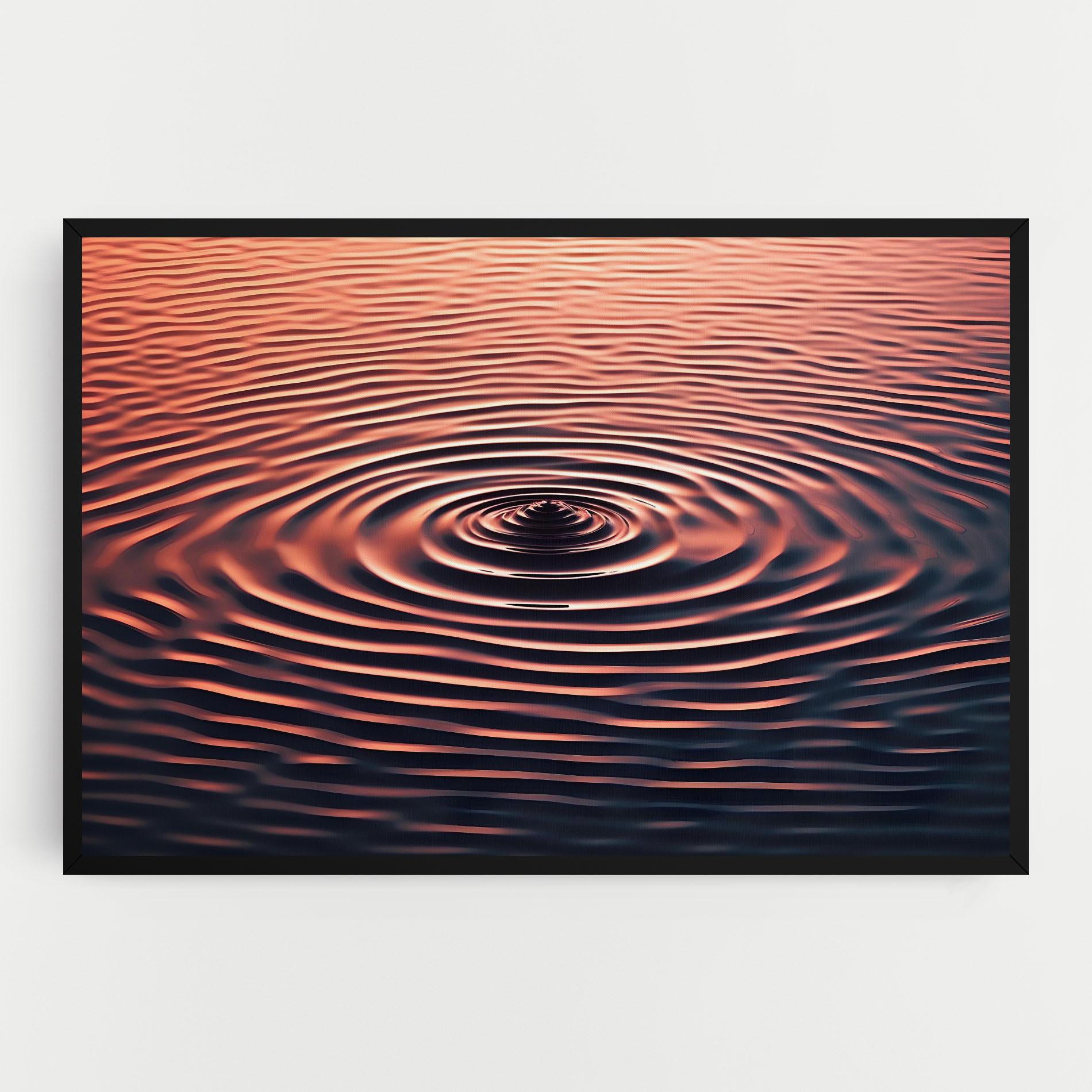Leinwandbild Red Blue Water mockup 0
