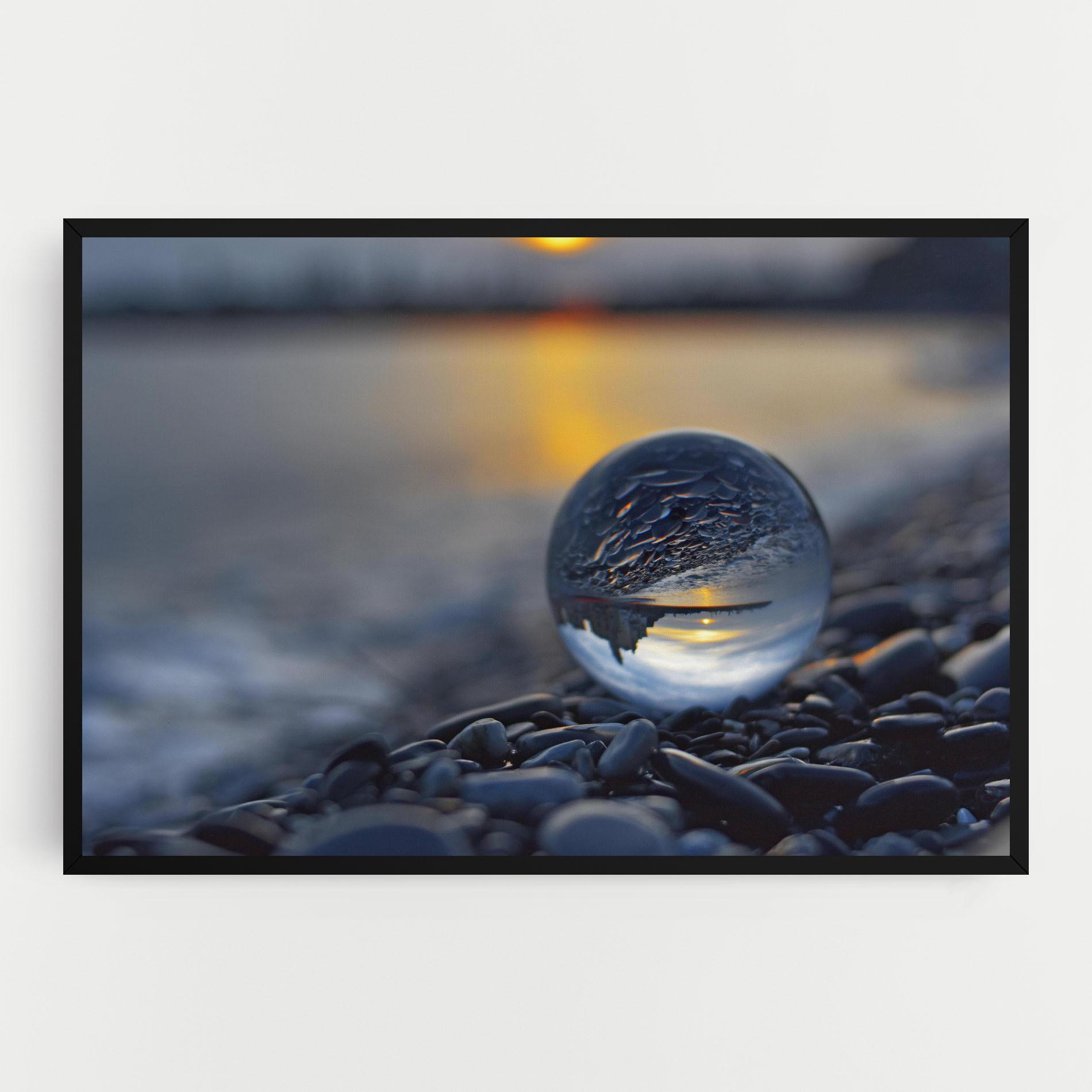 Leinwandbild Sunset Lensball mockup 0