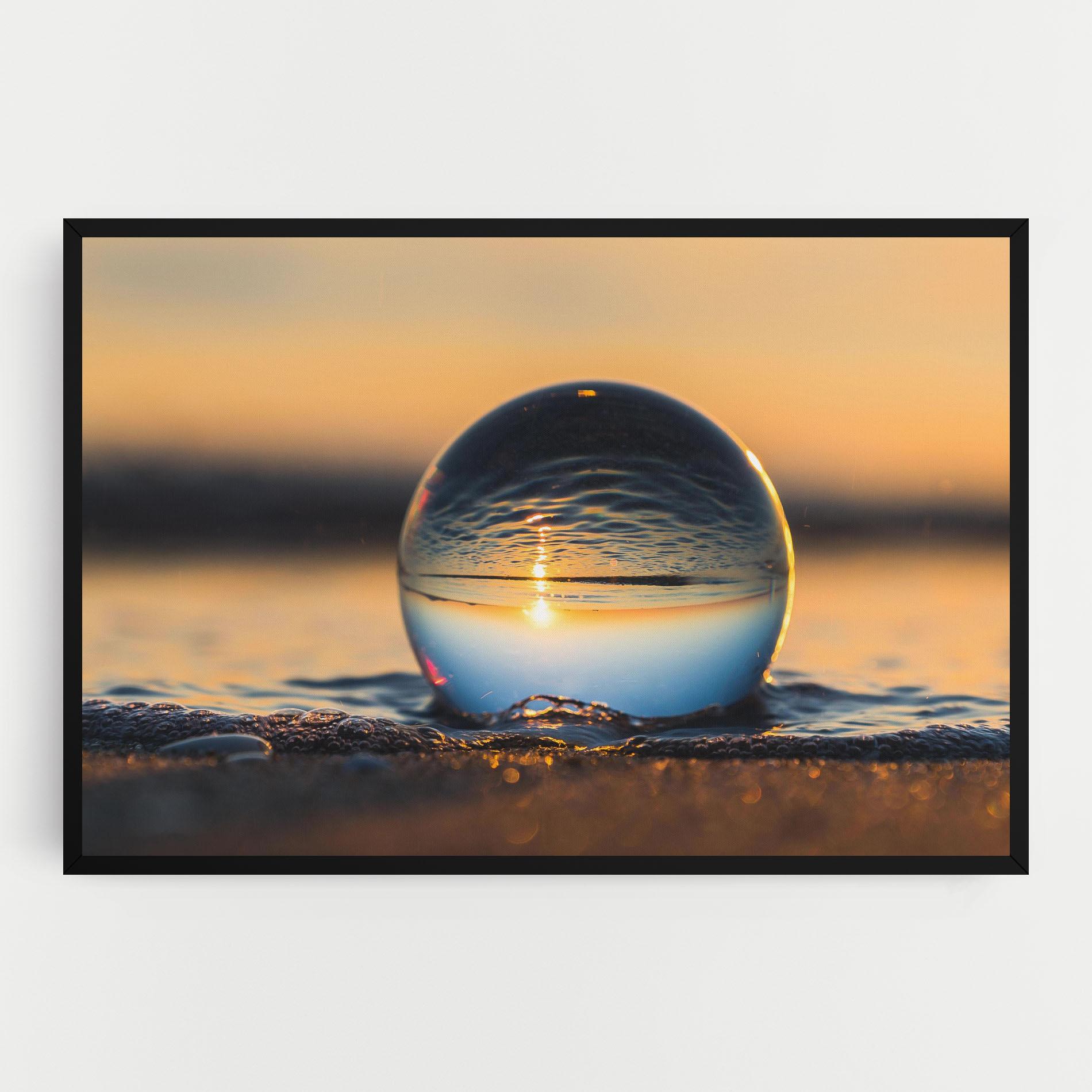 Leinwandbild Water Bubble Reflecting mockup 0