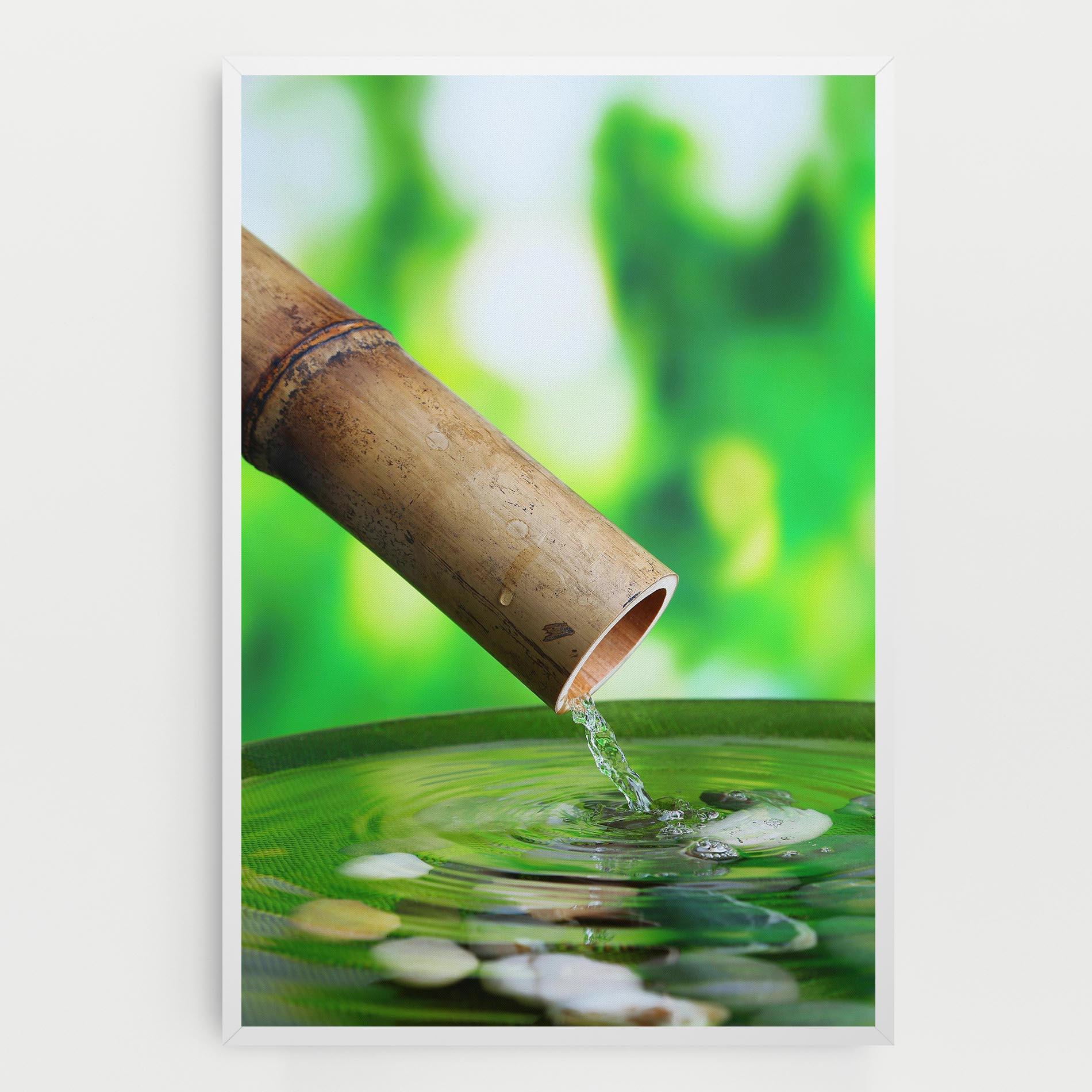 Leinwandbild Bamboo Fountain mockup 0