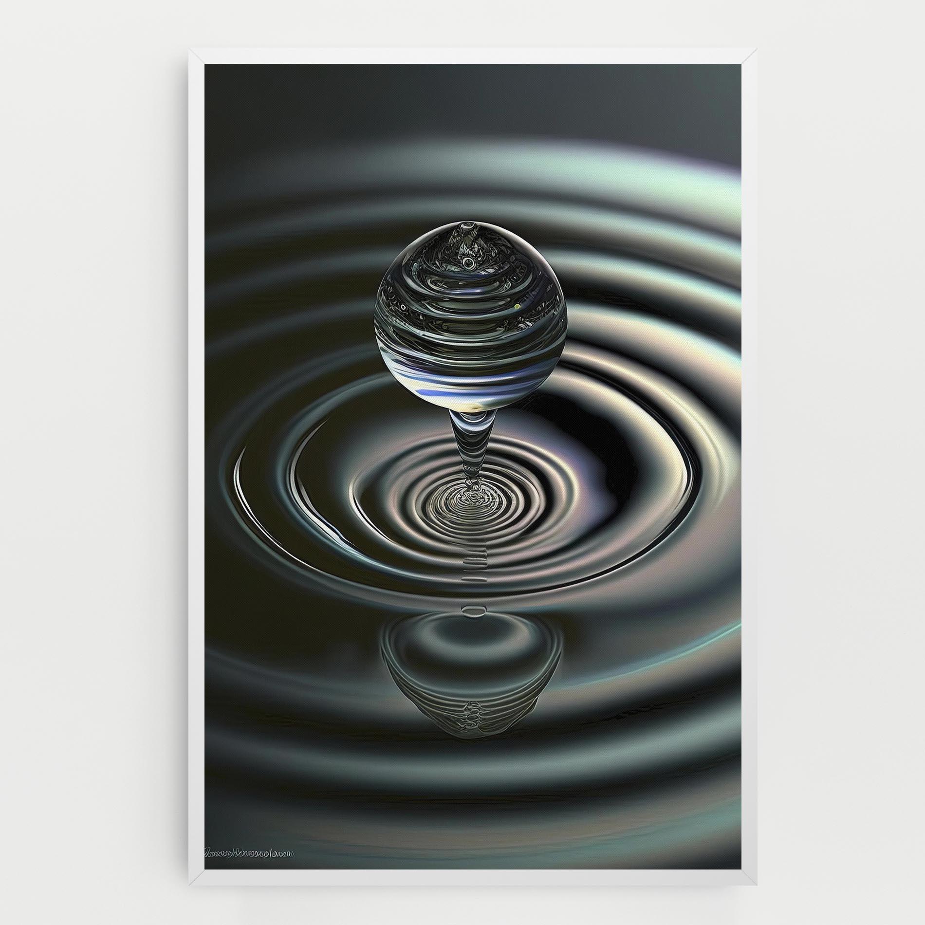 Leinwandbild Beautiful Water Drop mockup 0