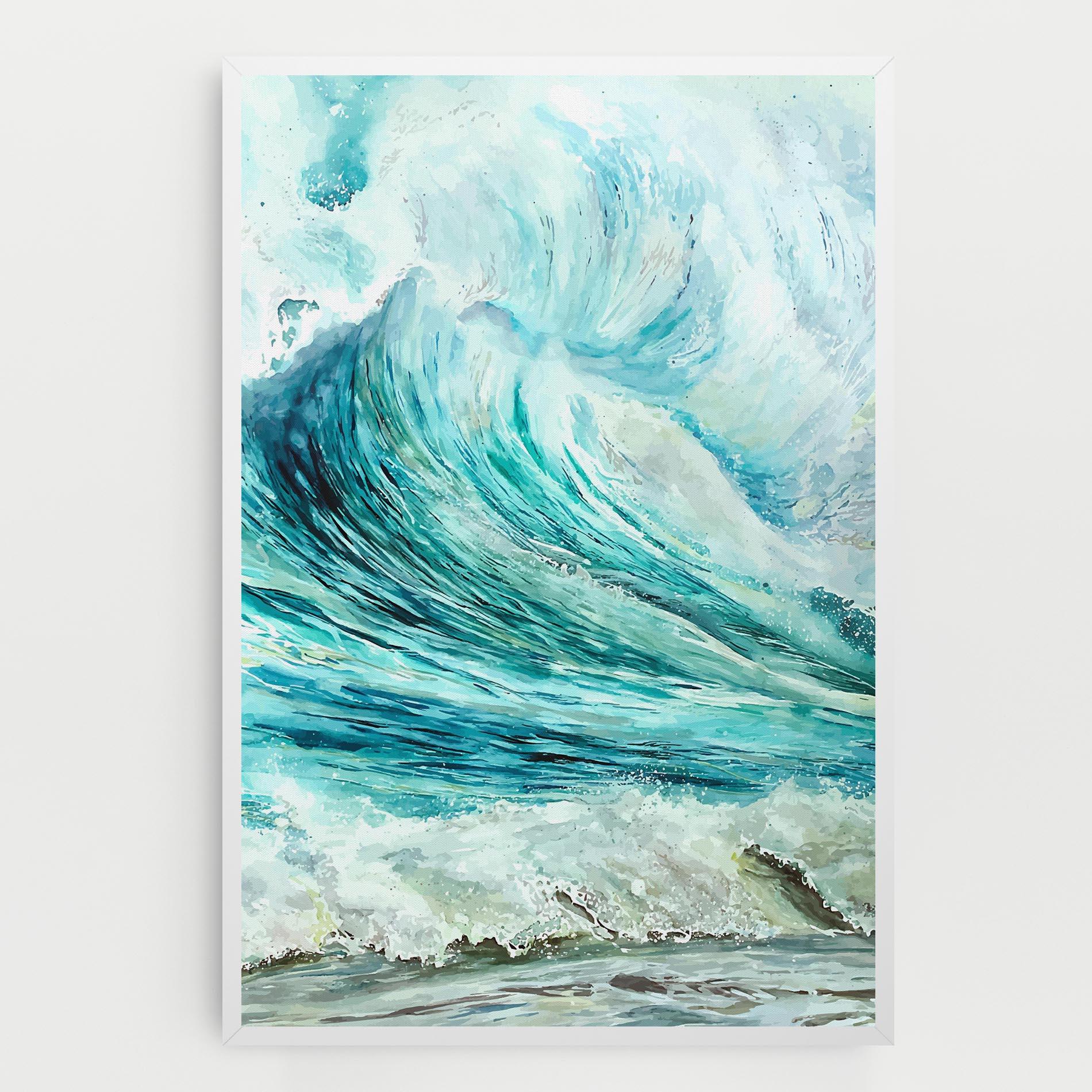Leinwandbild Sea Watercolor mockup 0