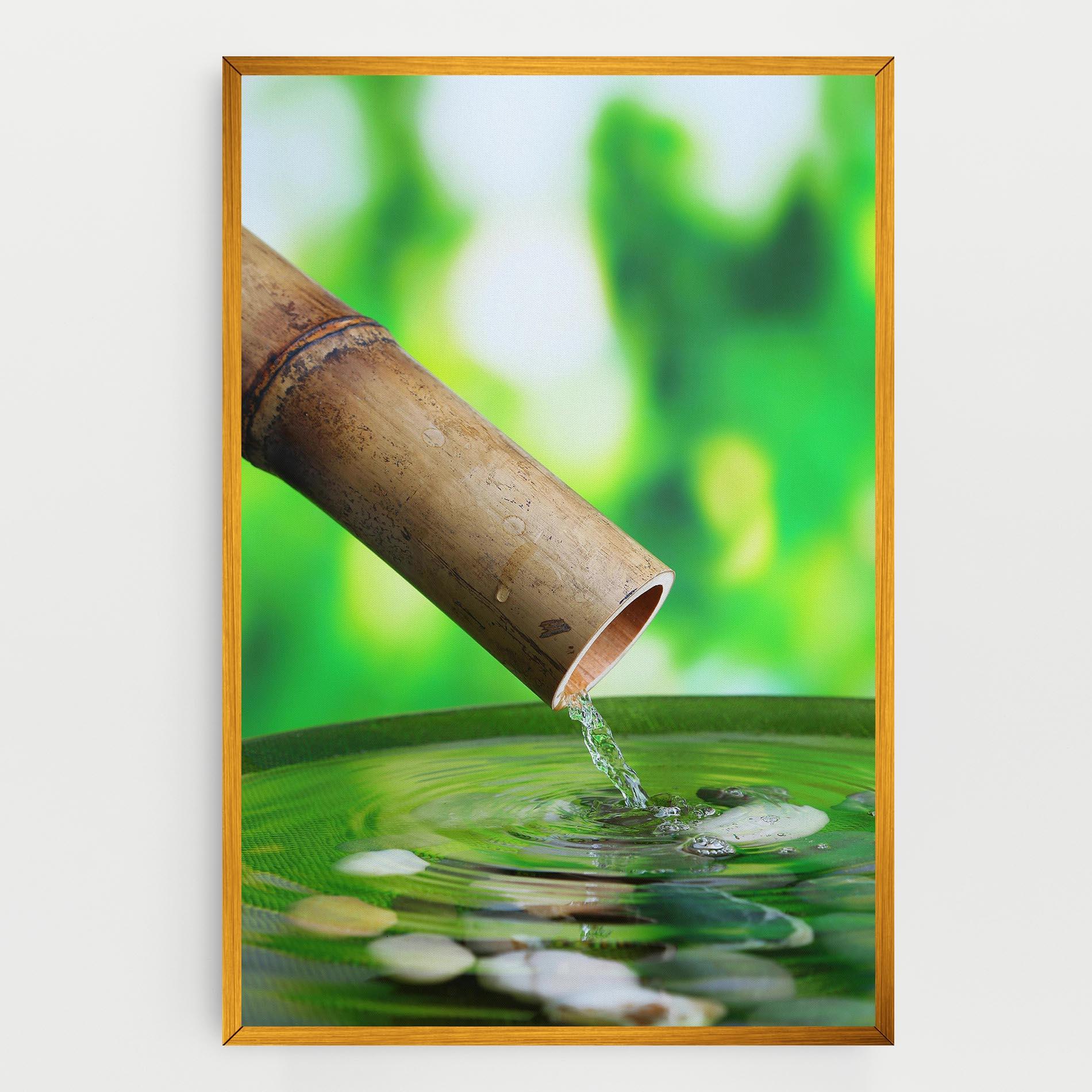 Leinwandbild Bamboo Fountain mockup 0