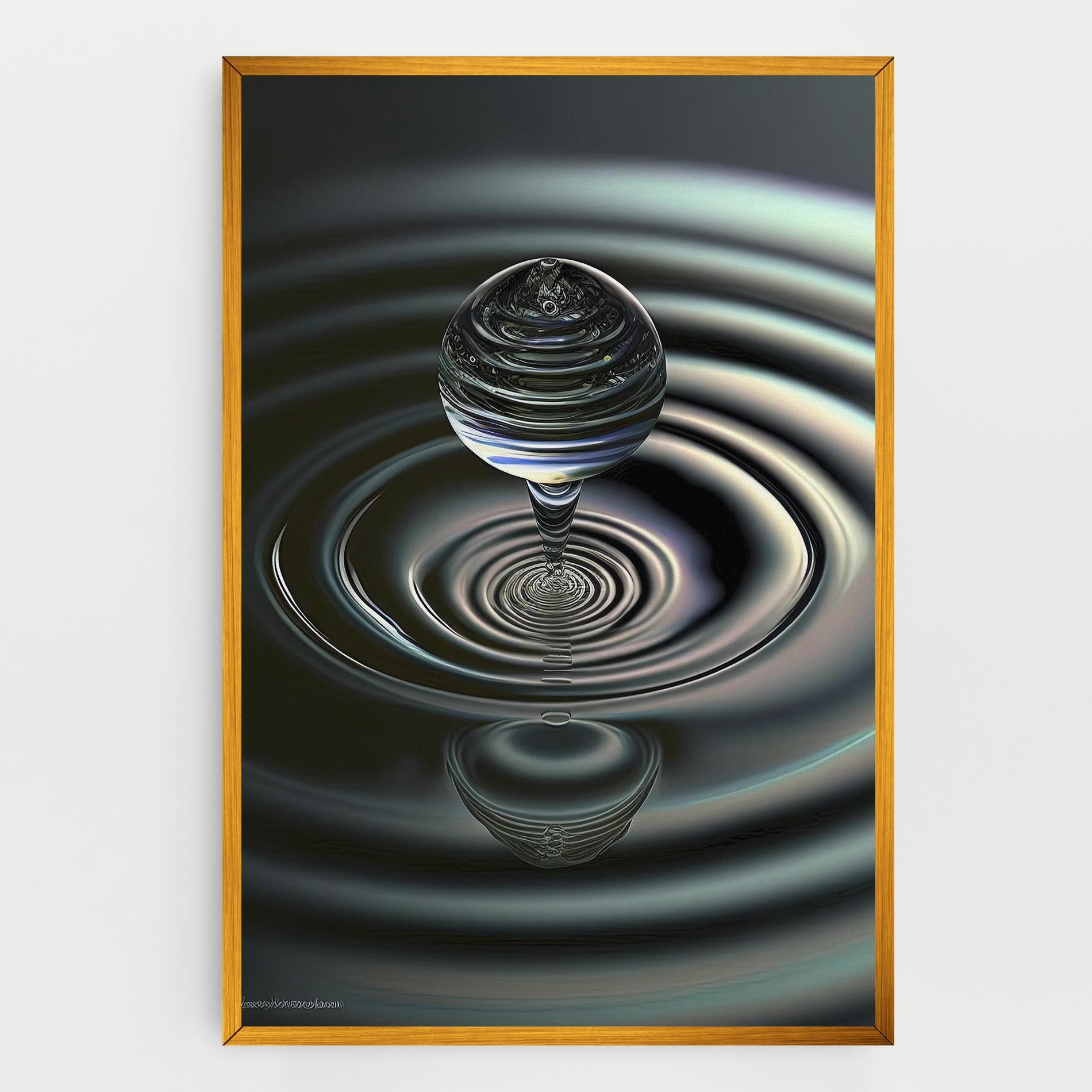 Leinwandbild Beautiful Water Drop mockup 0
