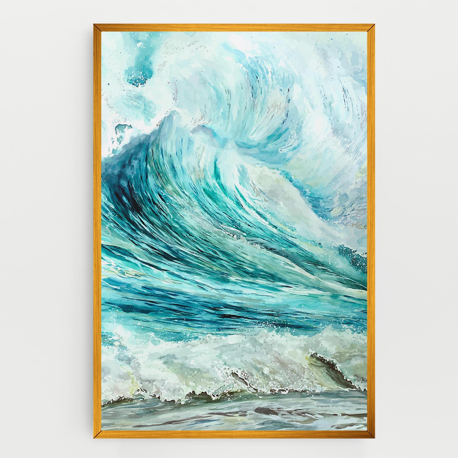 Leinwandbild Sea Watercolor mockup 0