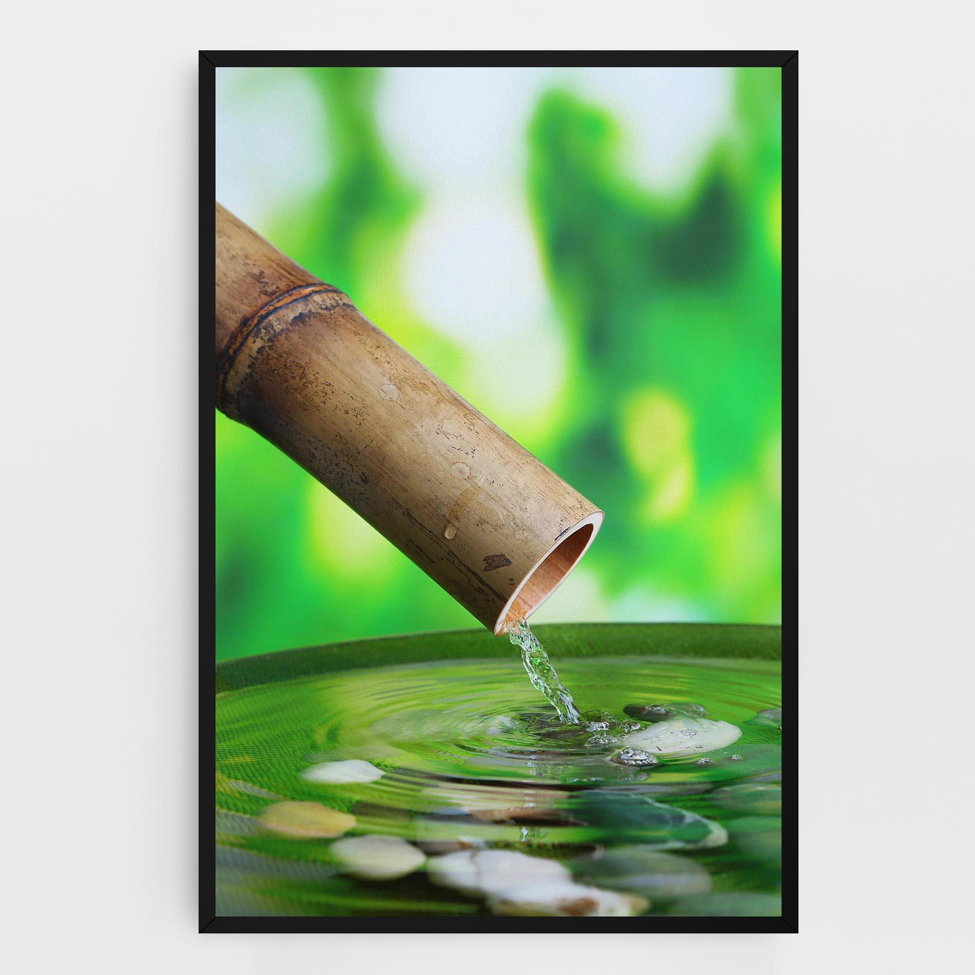 Leinwandbild Bamboo Fountain mockup 0