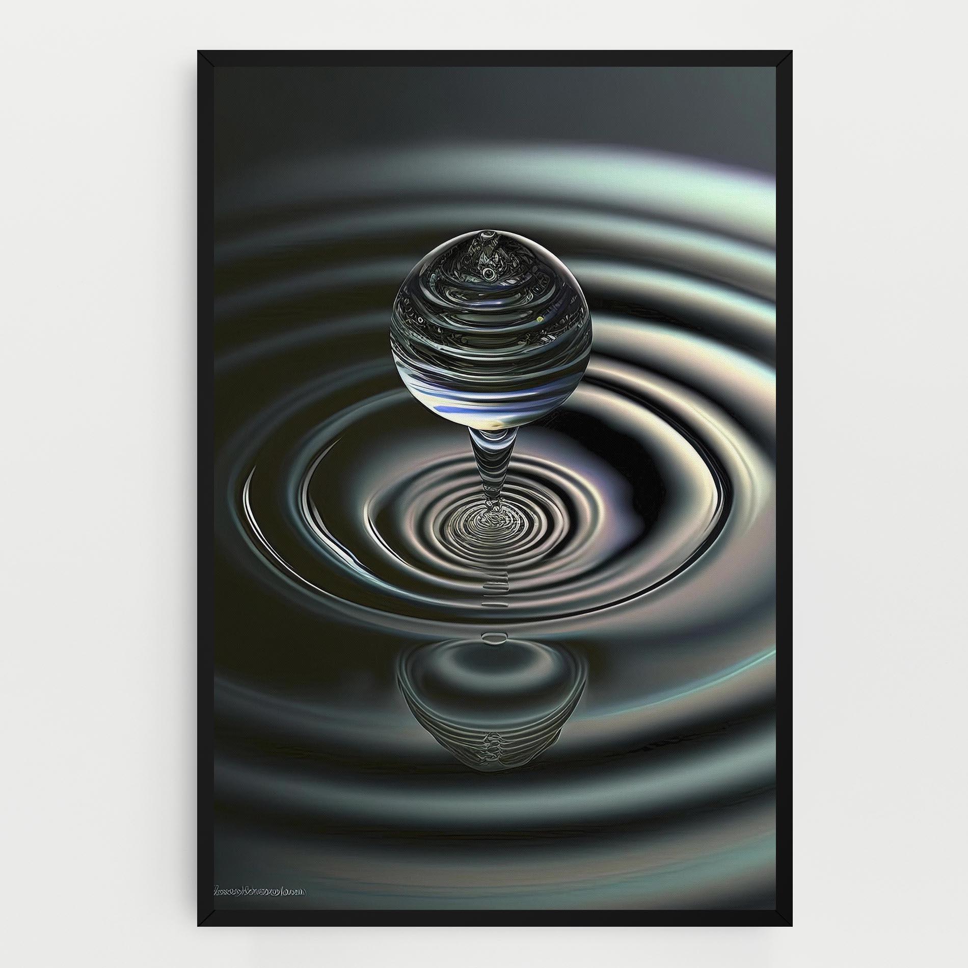 Leinwandbild Beautiful Water Drop mockup 0