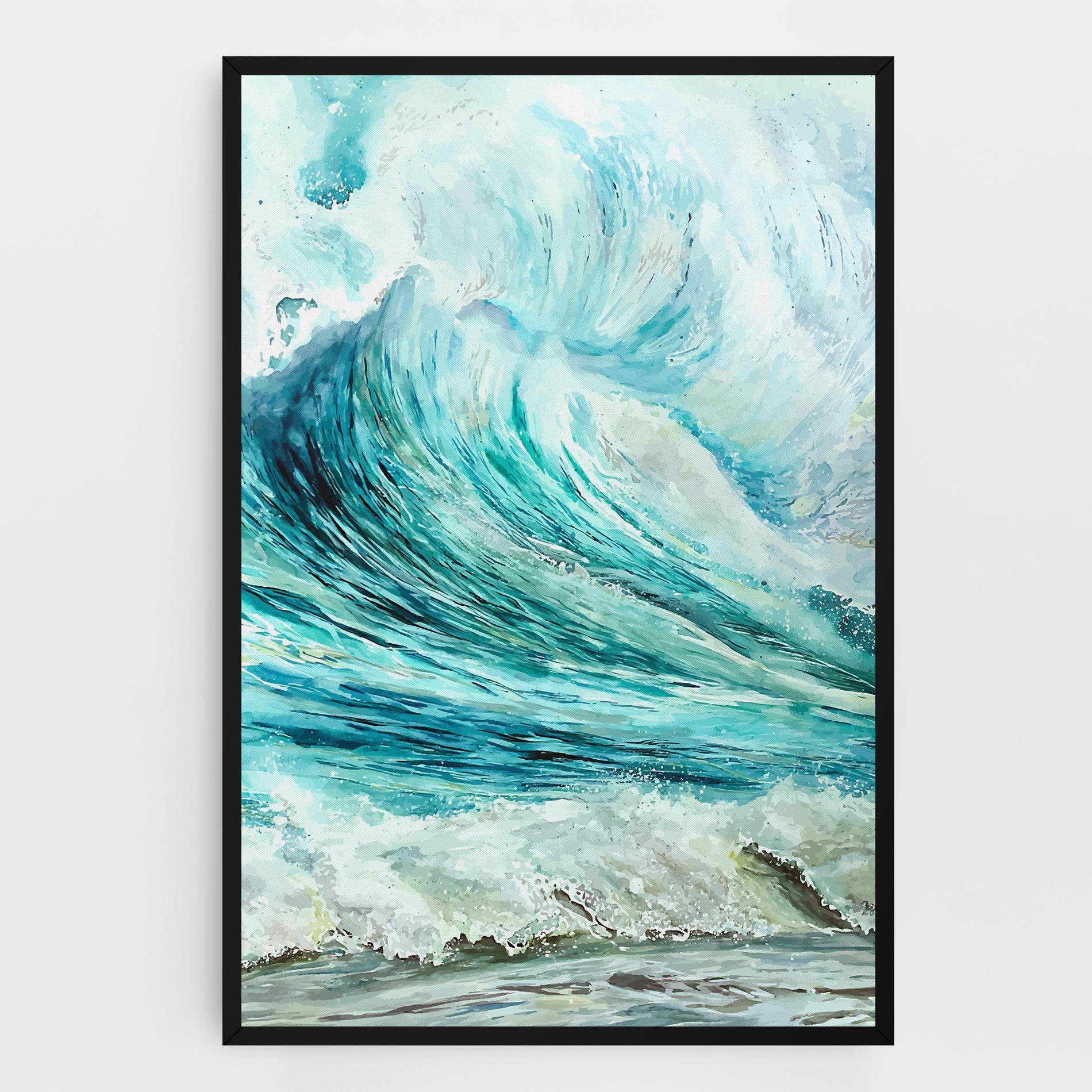 Leinwandbild Sea Watercolor mockup 0