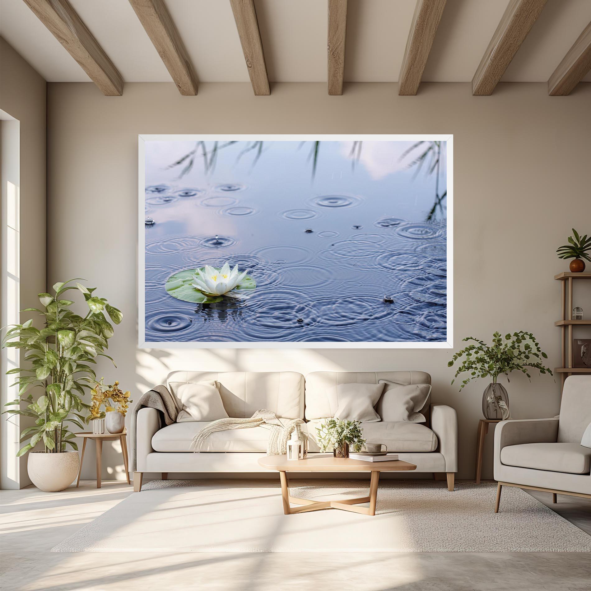 Leinwandbild Clear Lake Rain mockup 6