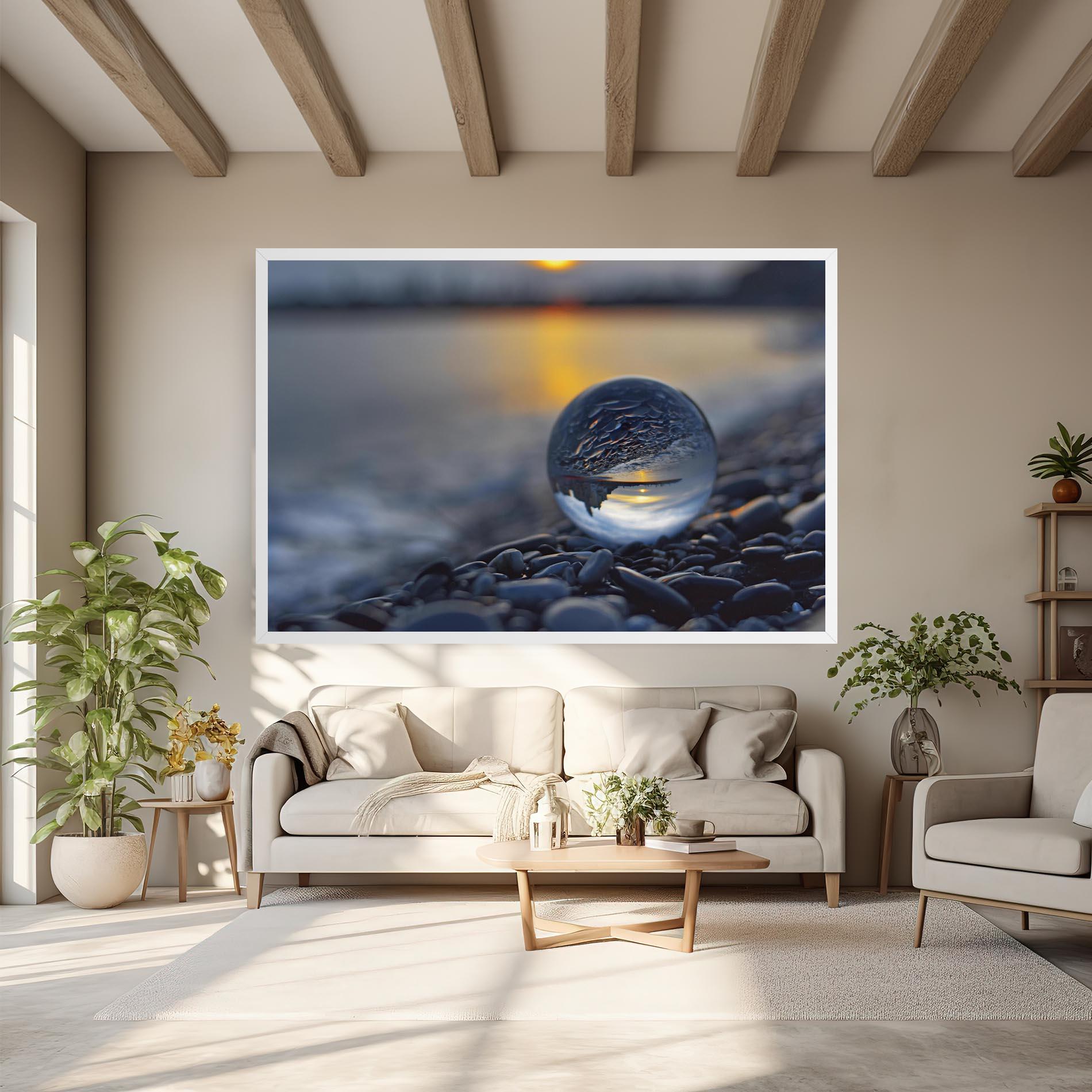 Leinwandbild Sunset Lensball mockup 6