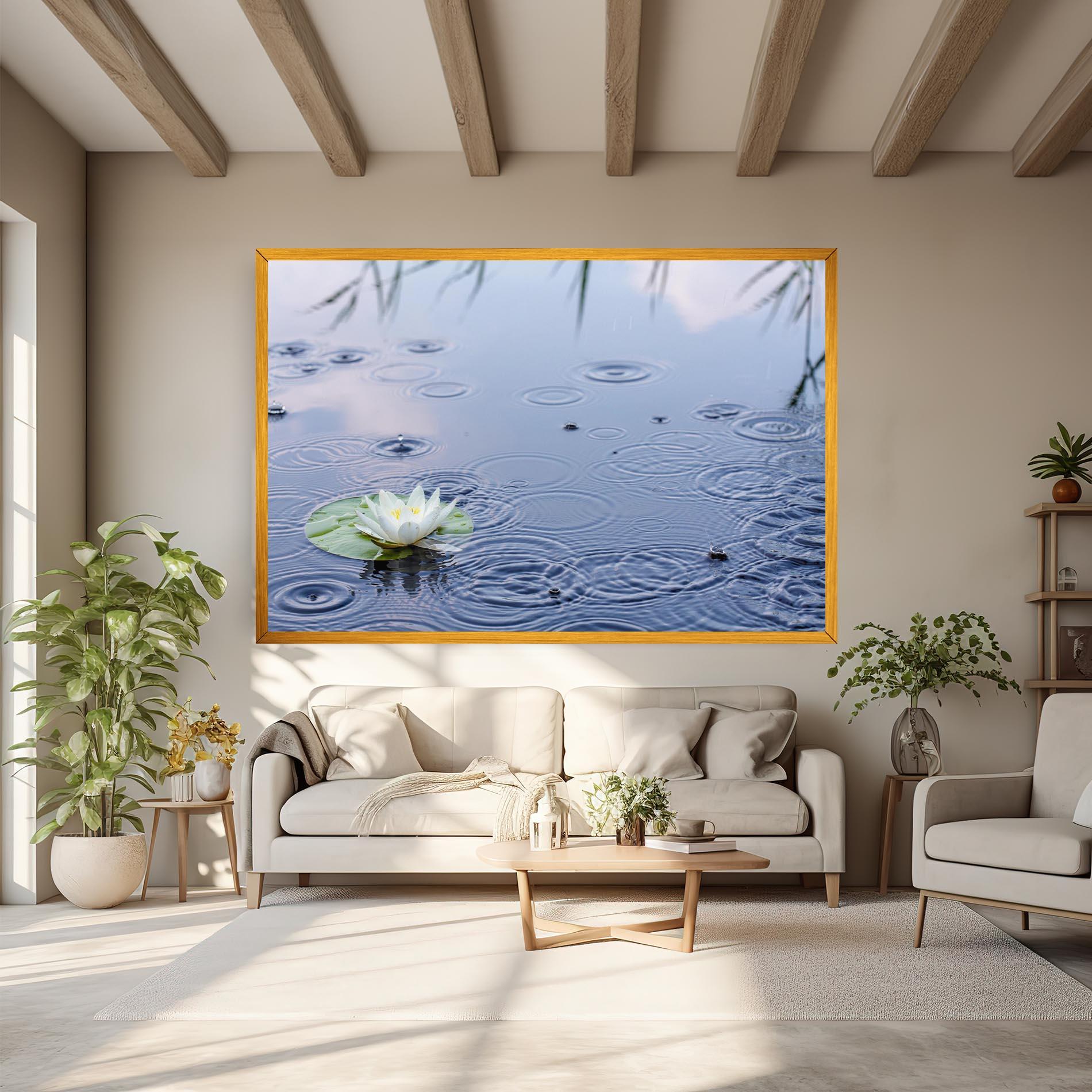 Leinwandbild Clear Lake Rain mockup 6