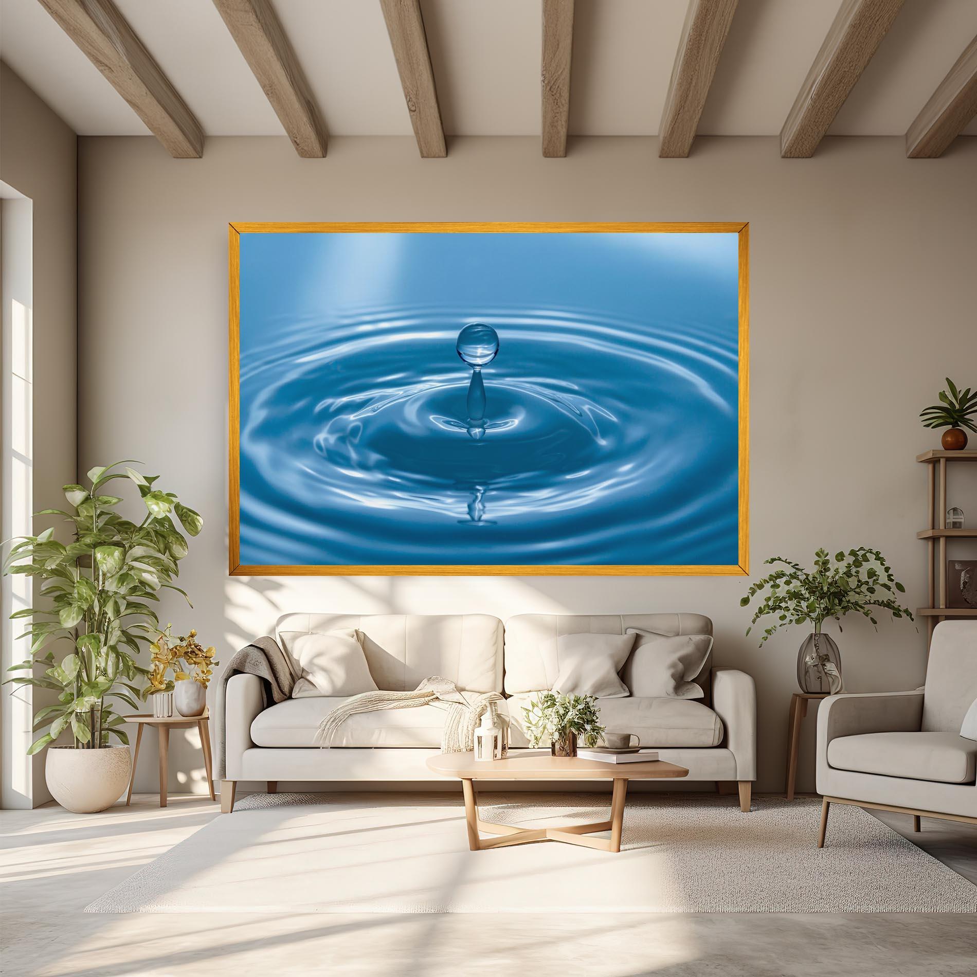 Leinwandbild Drop Close Up mockup 6