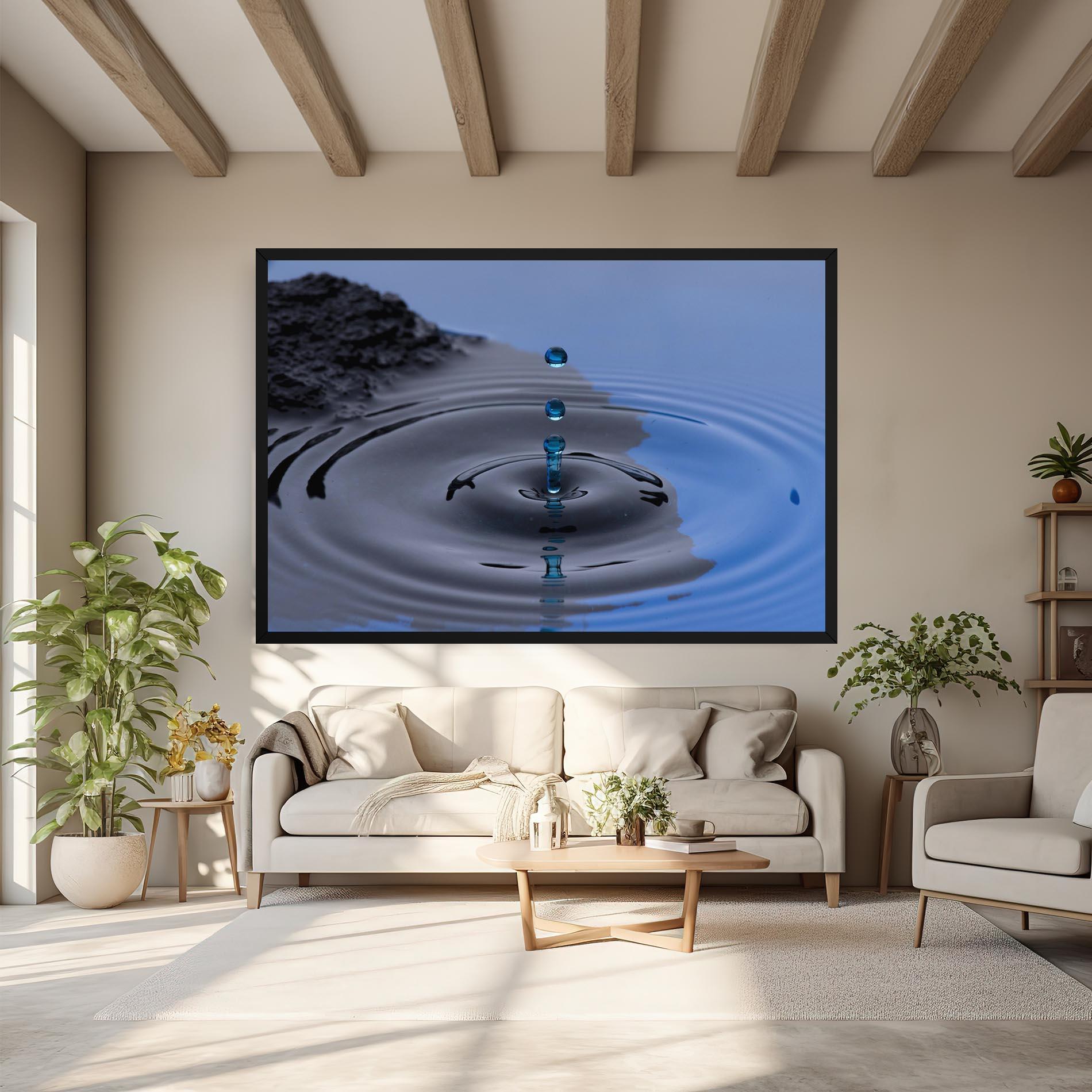 Leinwandbild Frozen Drops mockup 6