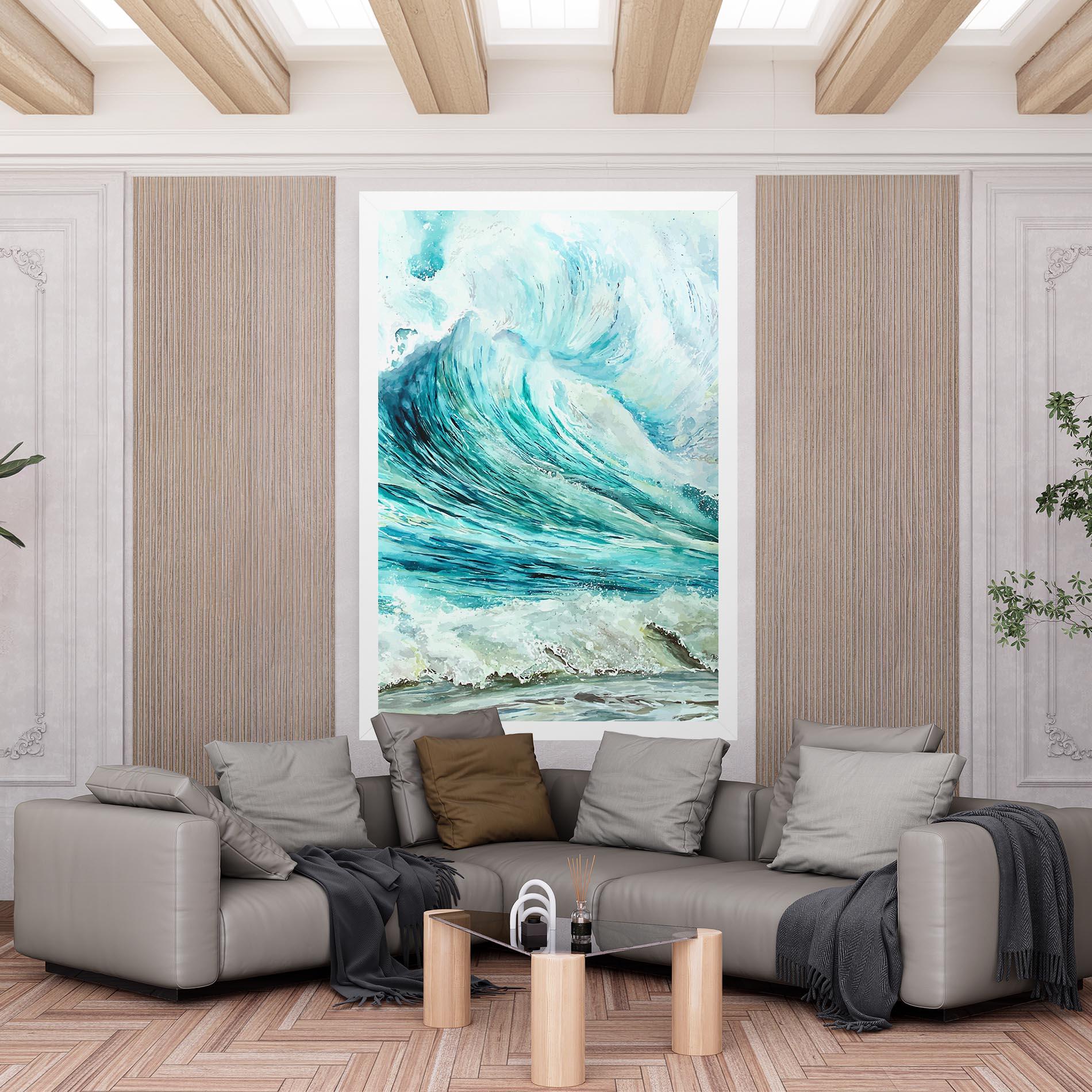 Leinwandbild Sea Watercolor mockup 6