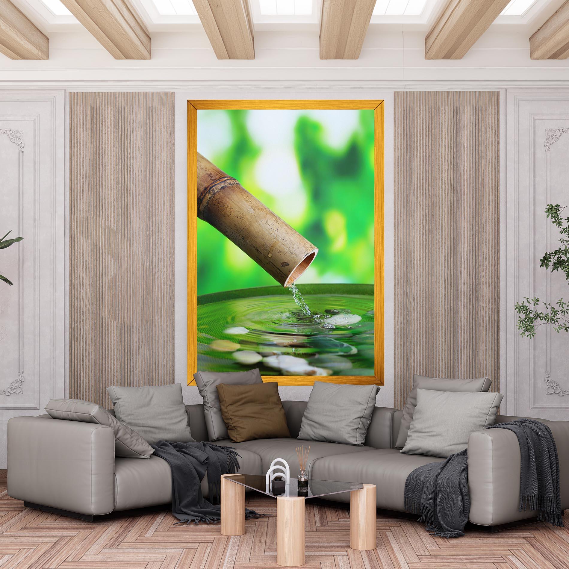 Leinwandbild Bamboo Fountain mockup 6